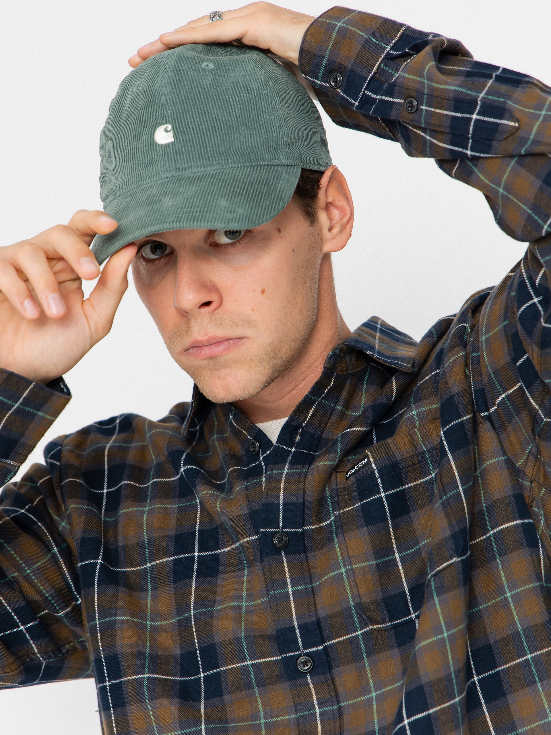 Риза Volcom Caden Plaid (navy)