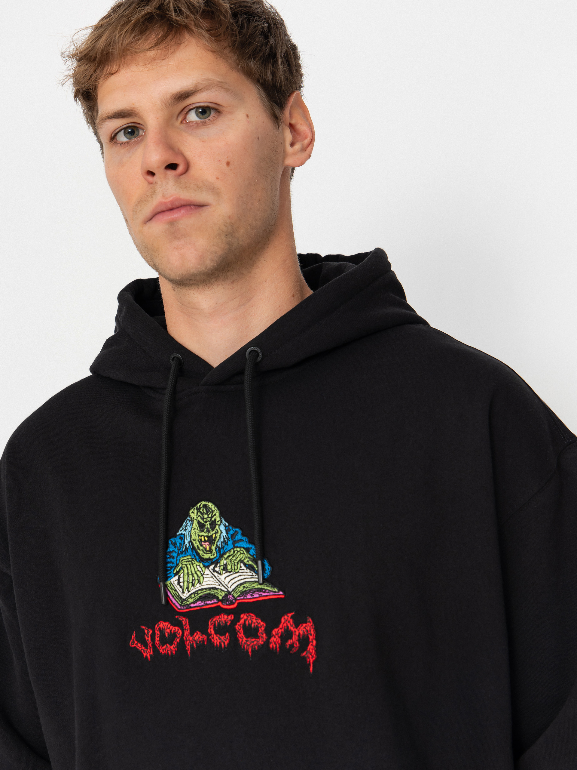 Суитшърт с качулка Volcom Fa Jj Villard HD (black)