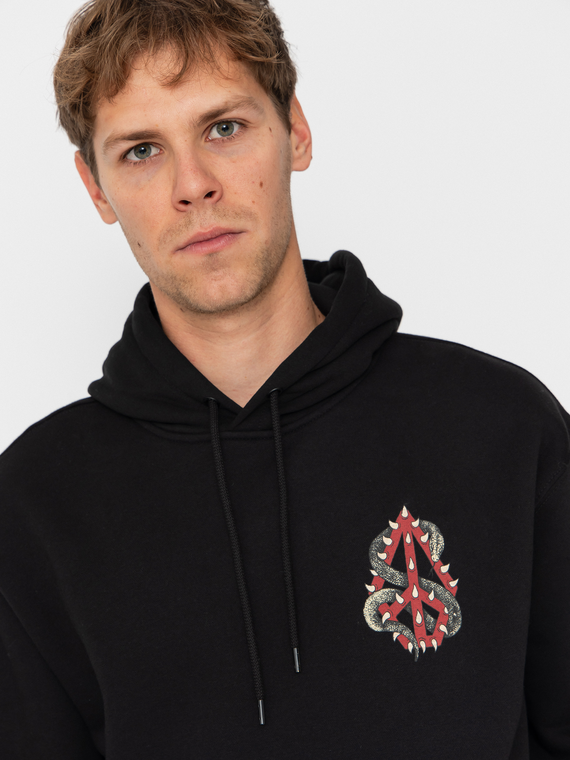 Суитшърт с качулка Volcom Watanite HD (black)