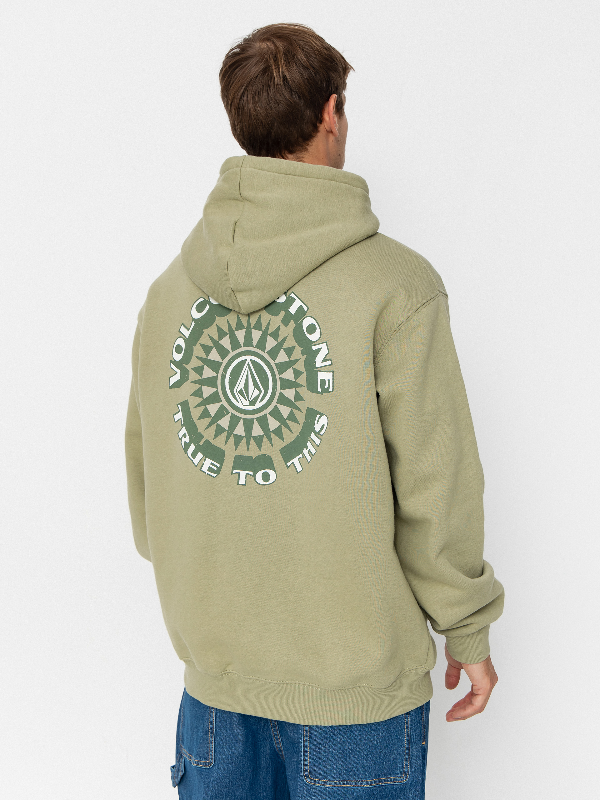 Суитшърт с качулка Volcom Watanite HD (green tea)