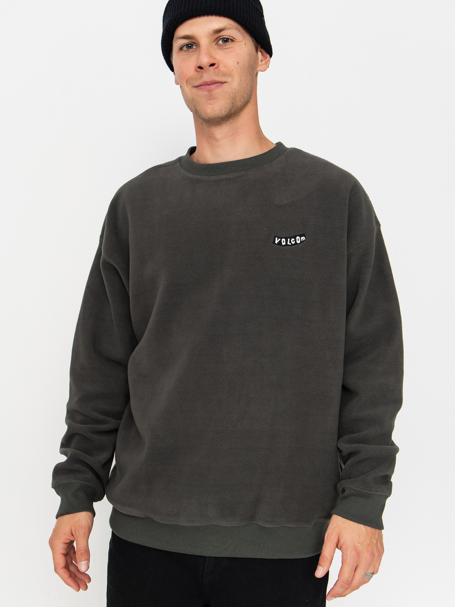 Суитшърт Volcom Too Kool Lse Crew (rinsed black)