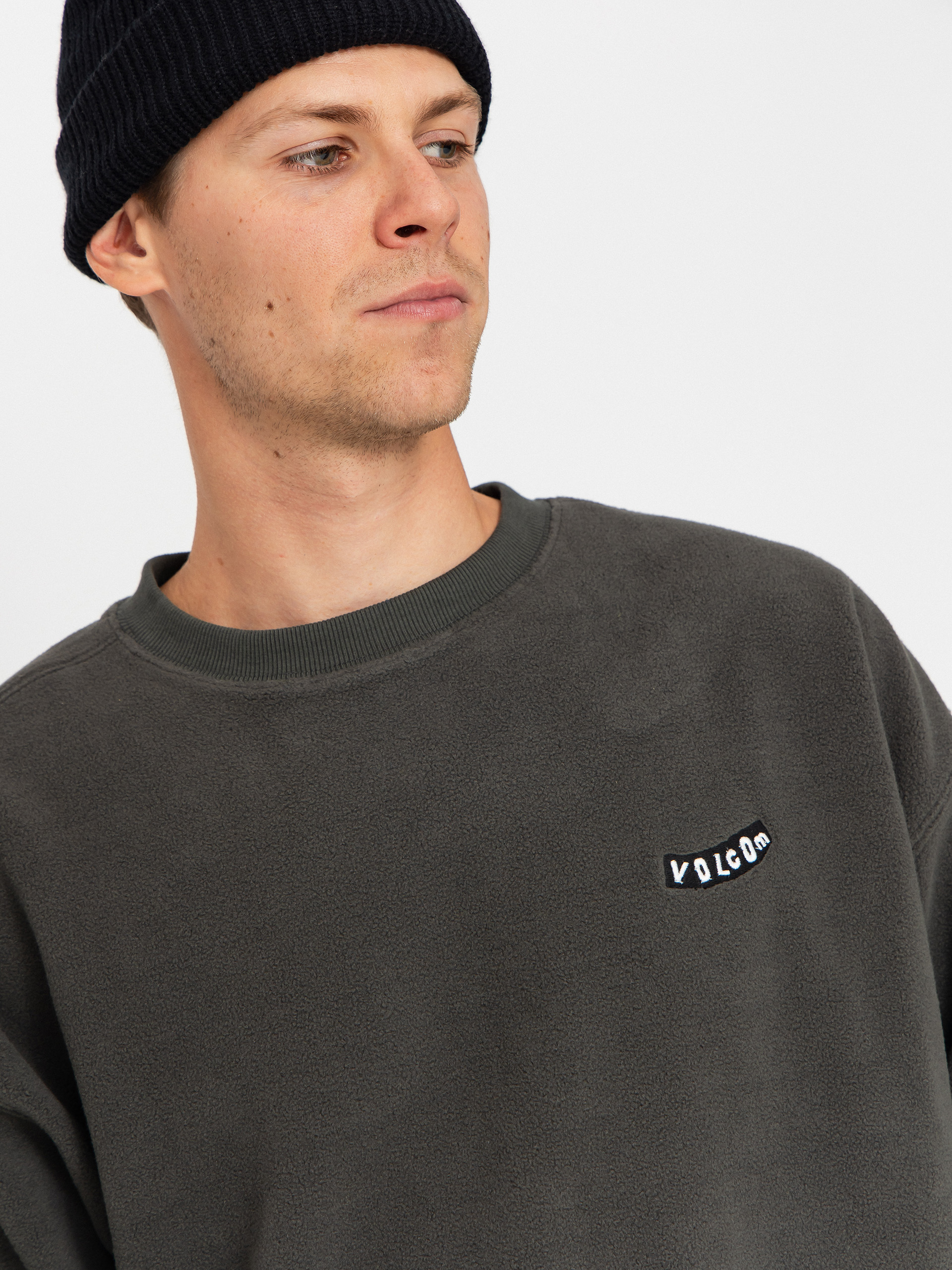 Суитшърт Volcom Too Kool Lse Crew (rinsed black)
