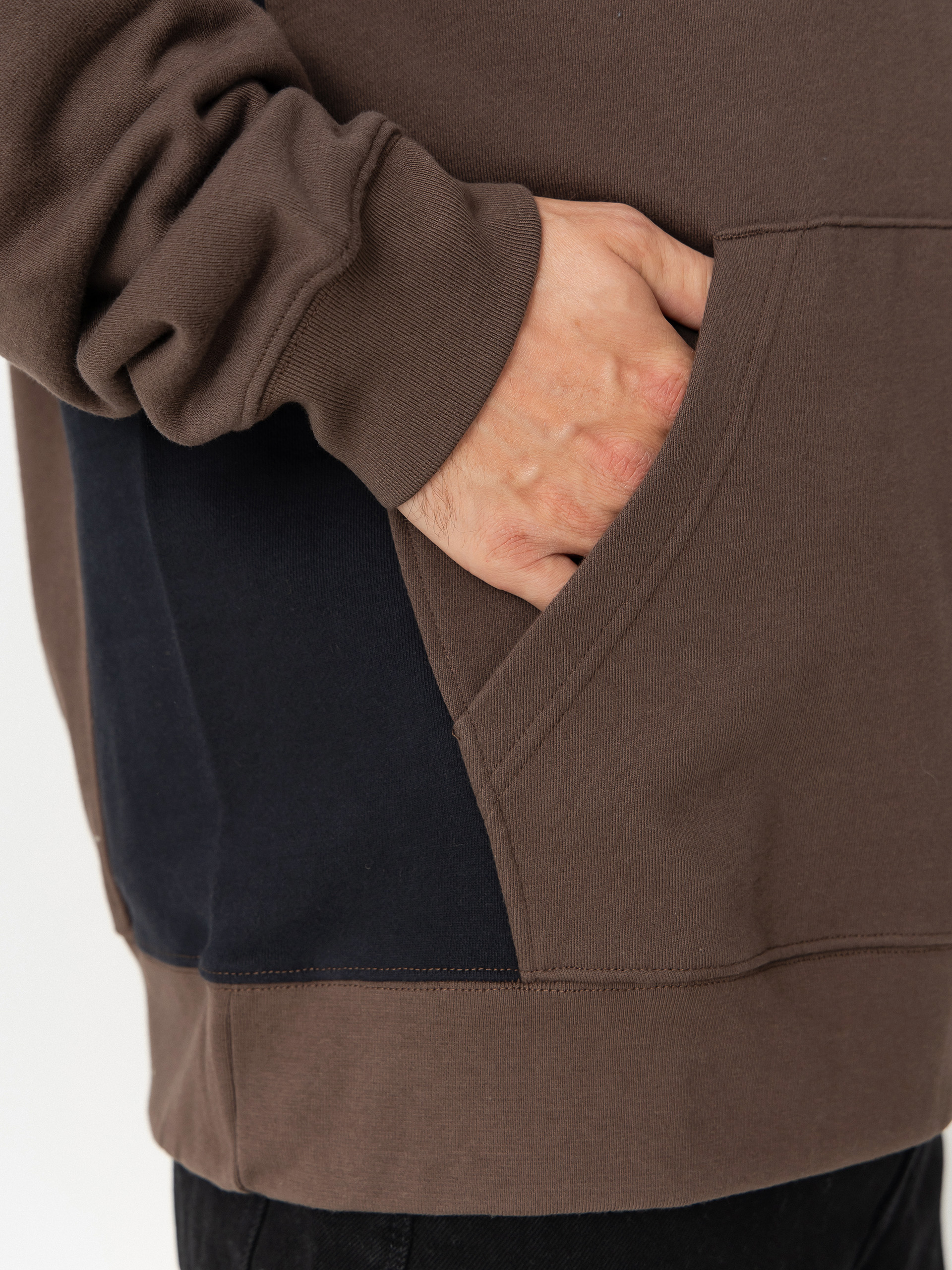 Суитшърт с качулка Quiksilver Cb HD (chocolate brown)