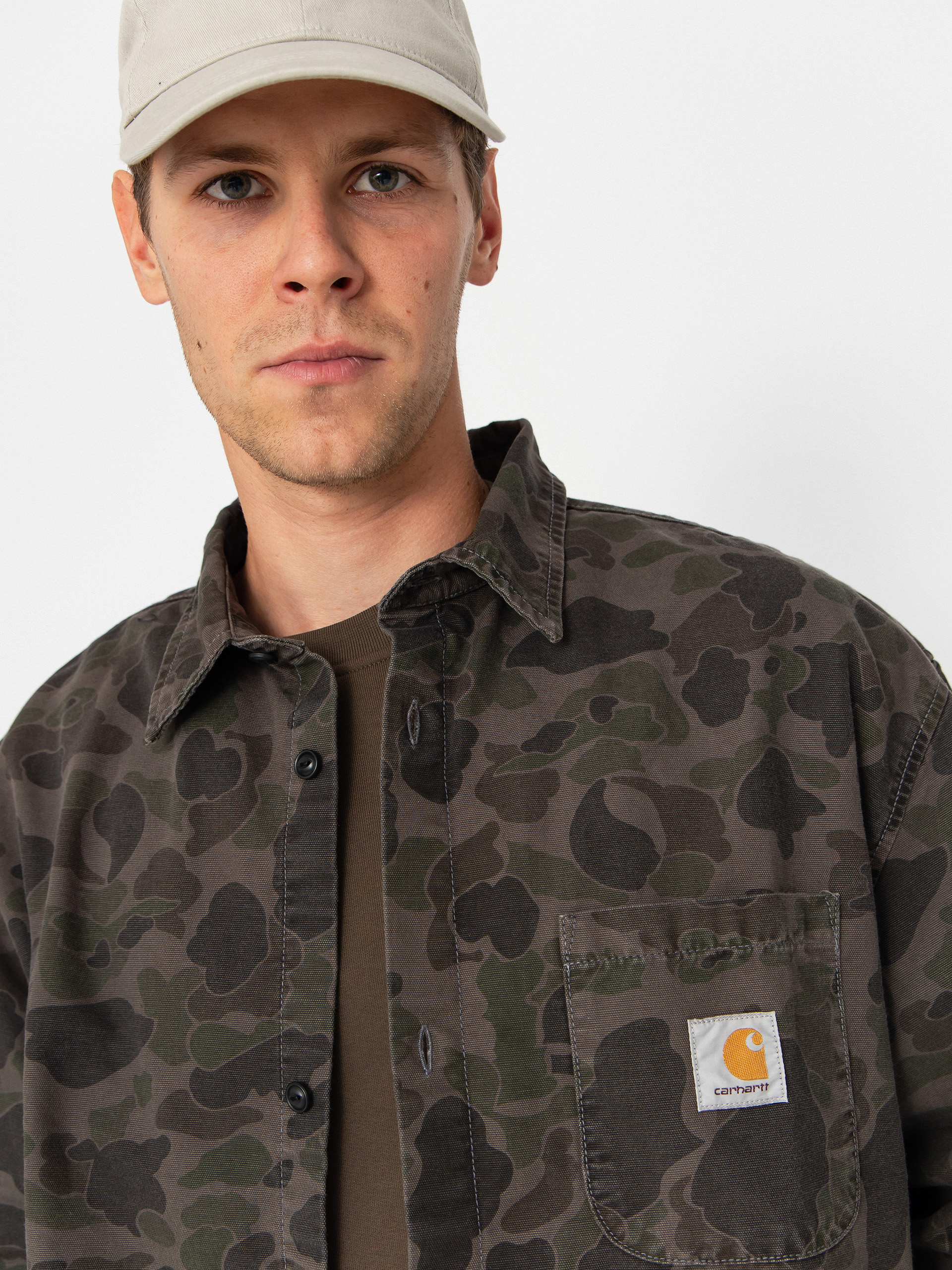 Риза Carhartt WIP Duck (camo duck/green/porphyry/garment dyed)
