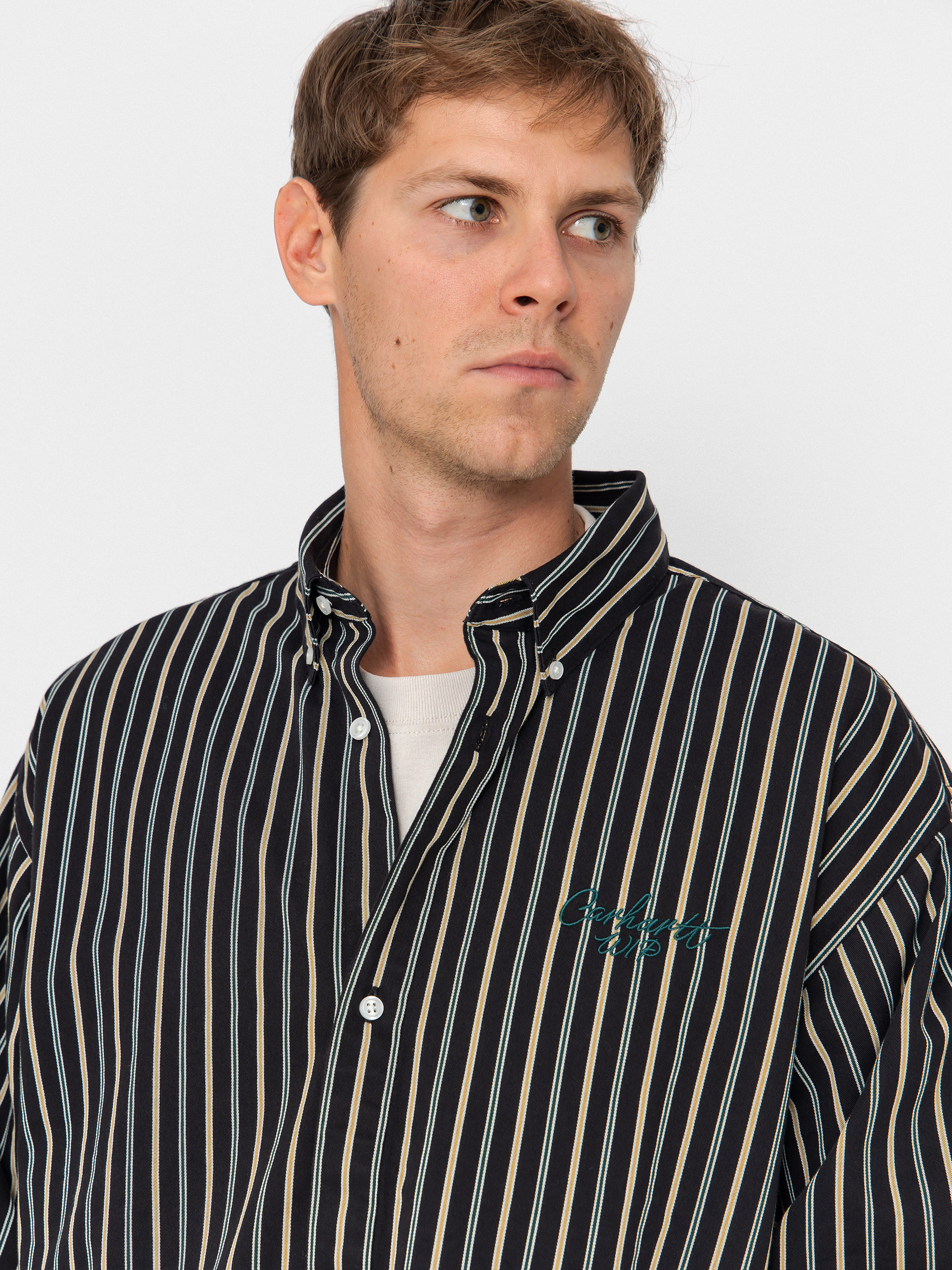 Риза Carhartt WIP Palance (palance stripe/black)