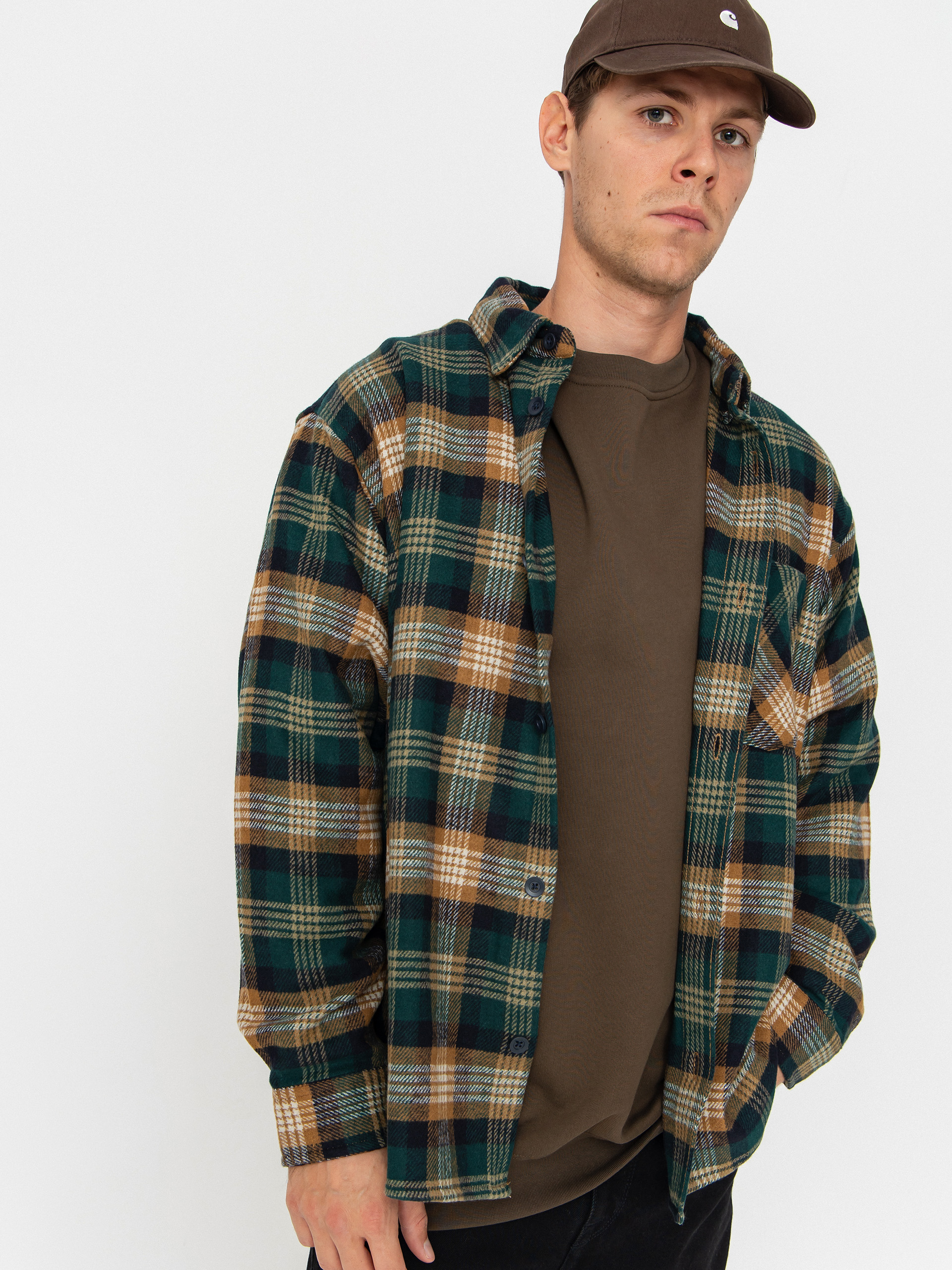 u0420u0438u0437u0430 Carhartt WIP Dern (dern check/hamilton brown)