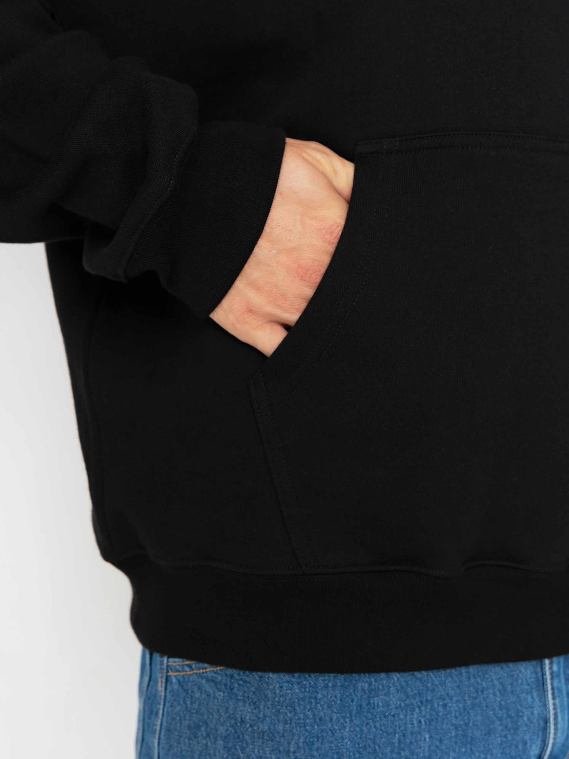 Суитшърт с качулка Polar Skate Dave Metal Logo HD (black)