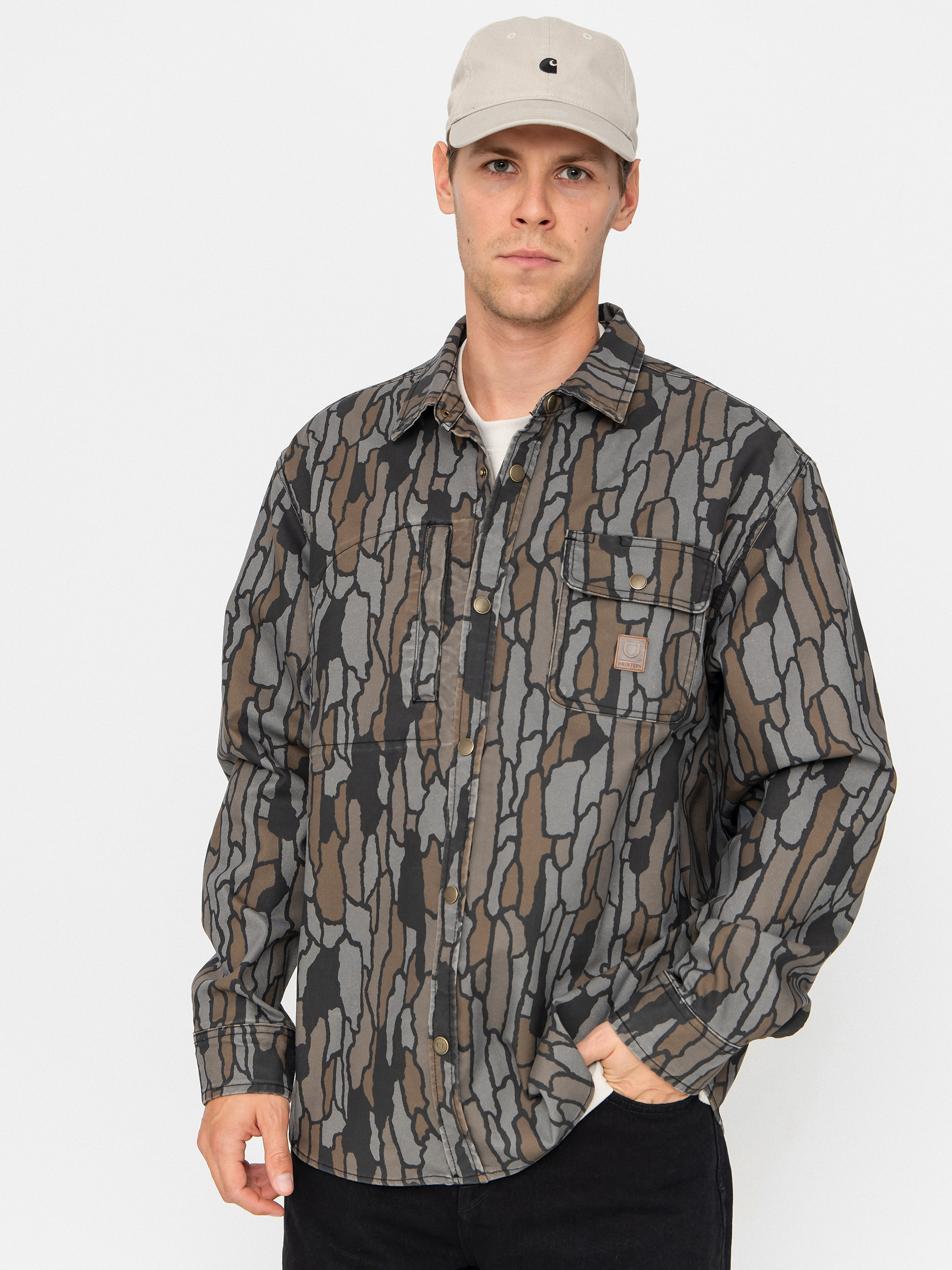 Риза Brixton Builders Stretch Overshirt