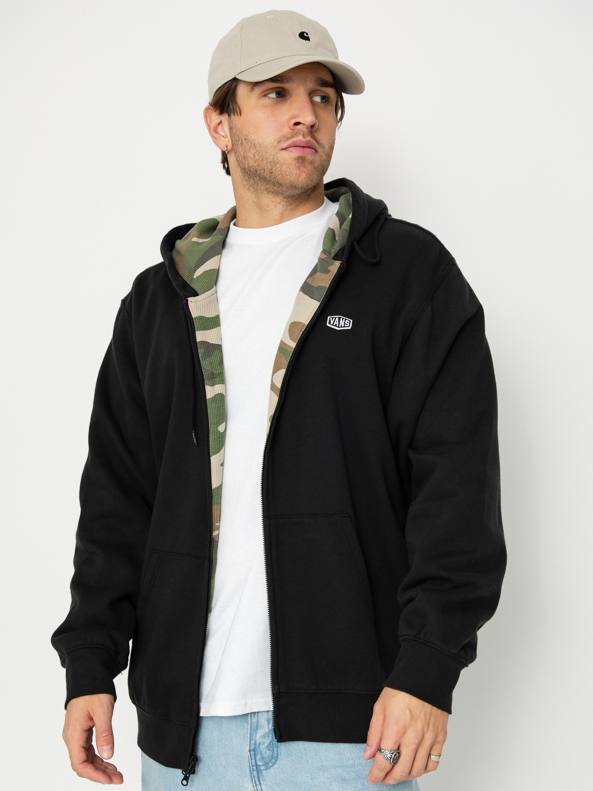 Суитшърт с качулка Vans Dover Thermal Lined Full Zip