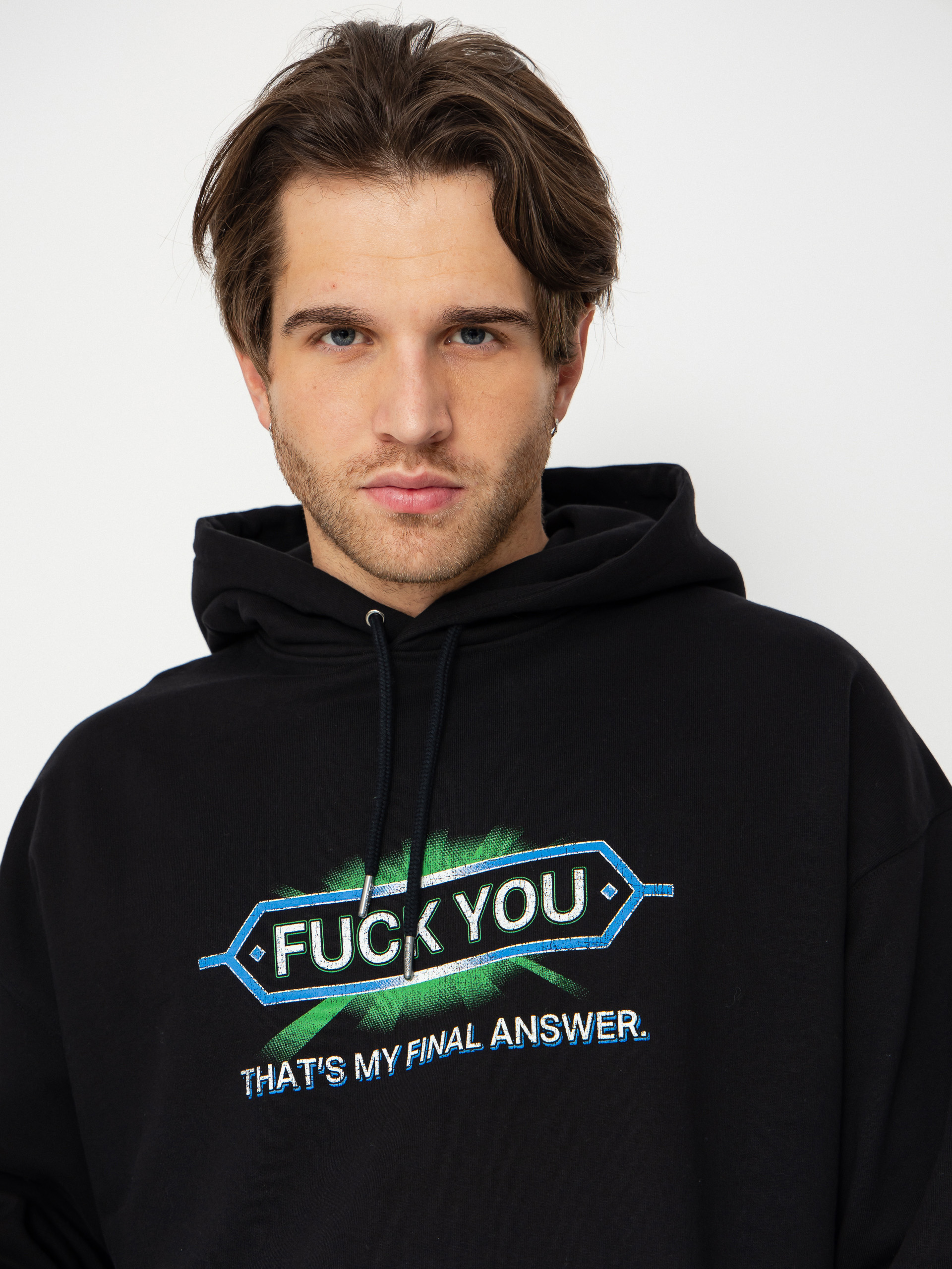 Суитшърт с качулка Wasted Paris Answear Boxy HD (black)