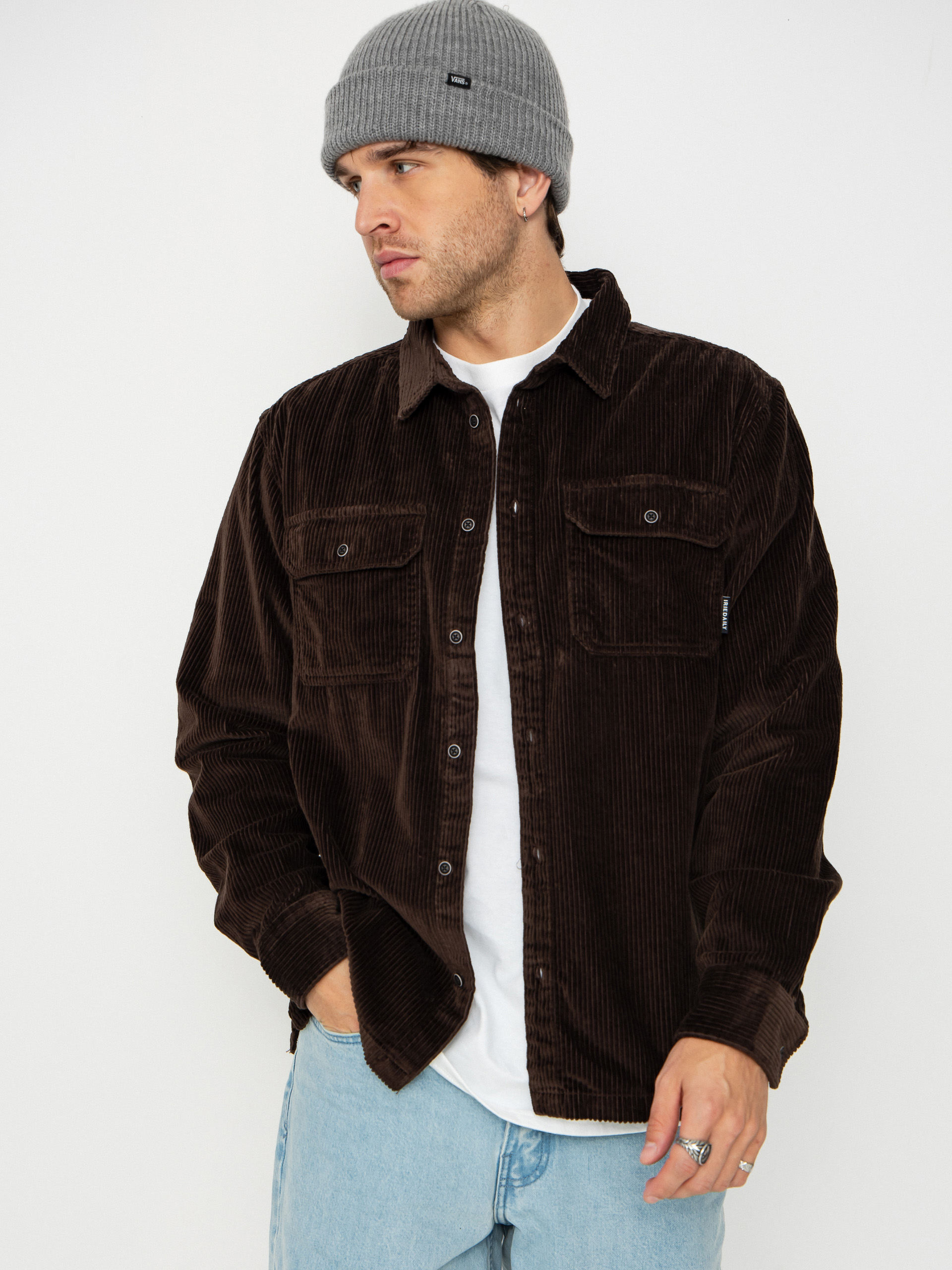 u0420u0438u0437u0430 Iriedaily Bubble Cord (dark coffee)