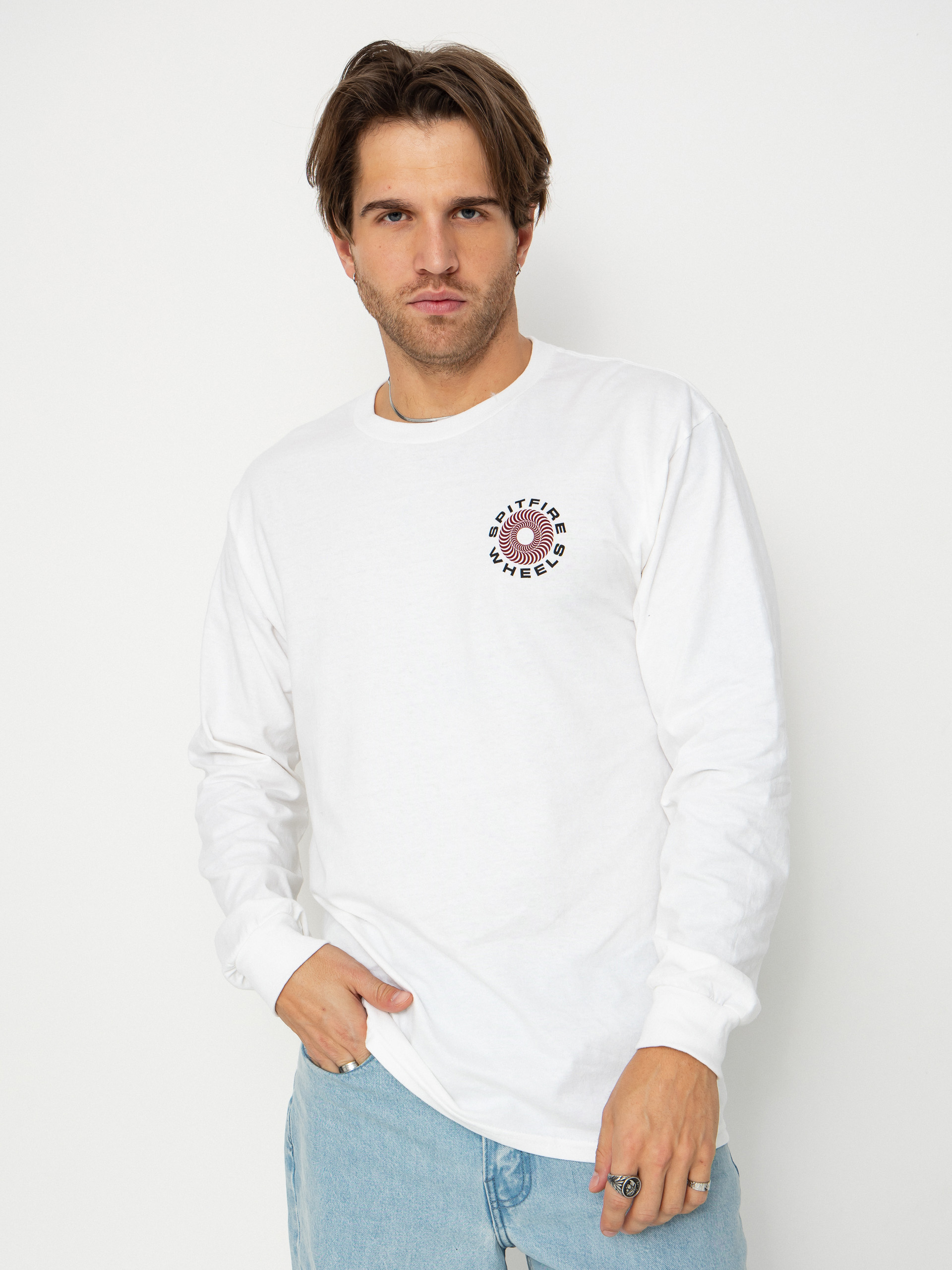 Блуза Spitfire Classic 87 Swirl Fade Fill (white w/red&black fade prints)