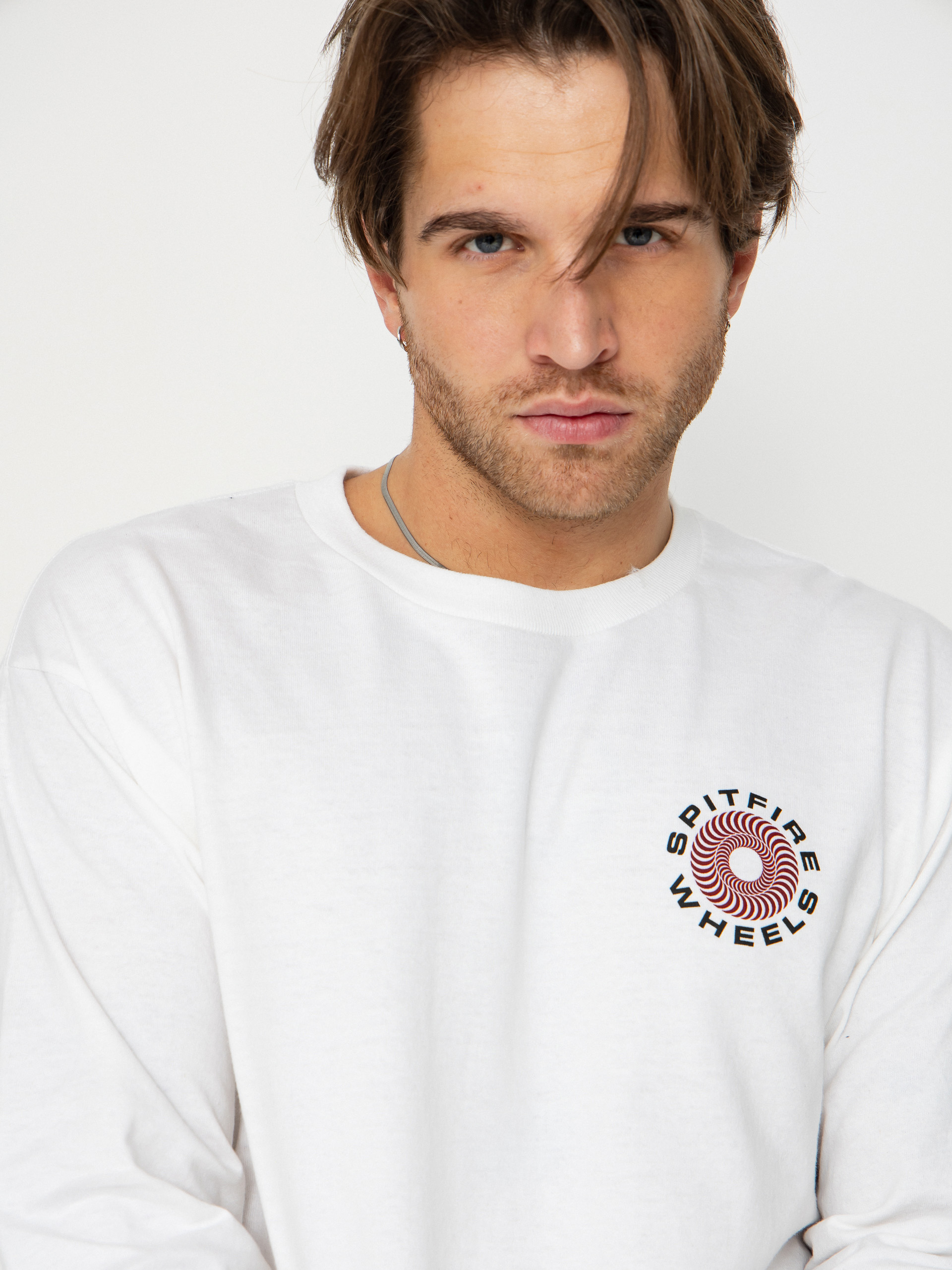 Блуза Spitfire Classic 87 Swirl Fade Fill (white w/red&black fade prints)