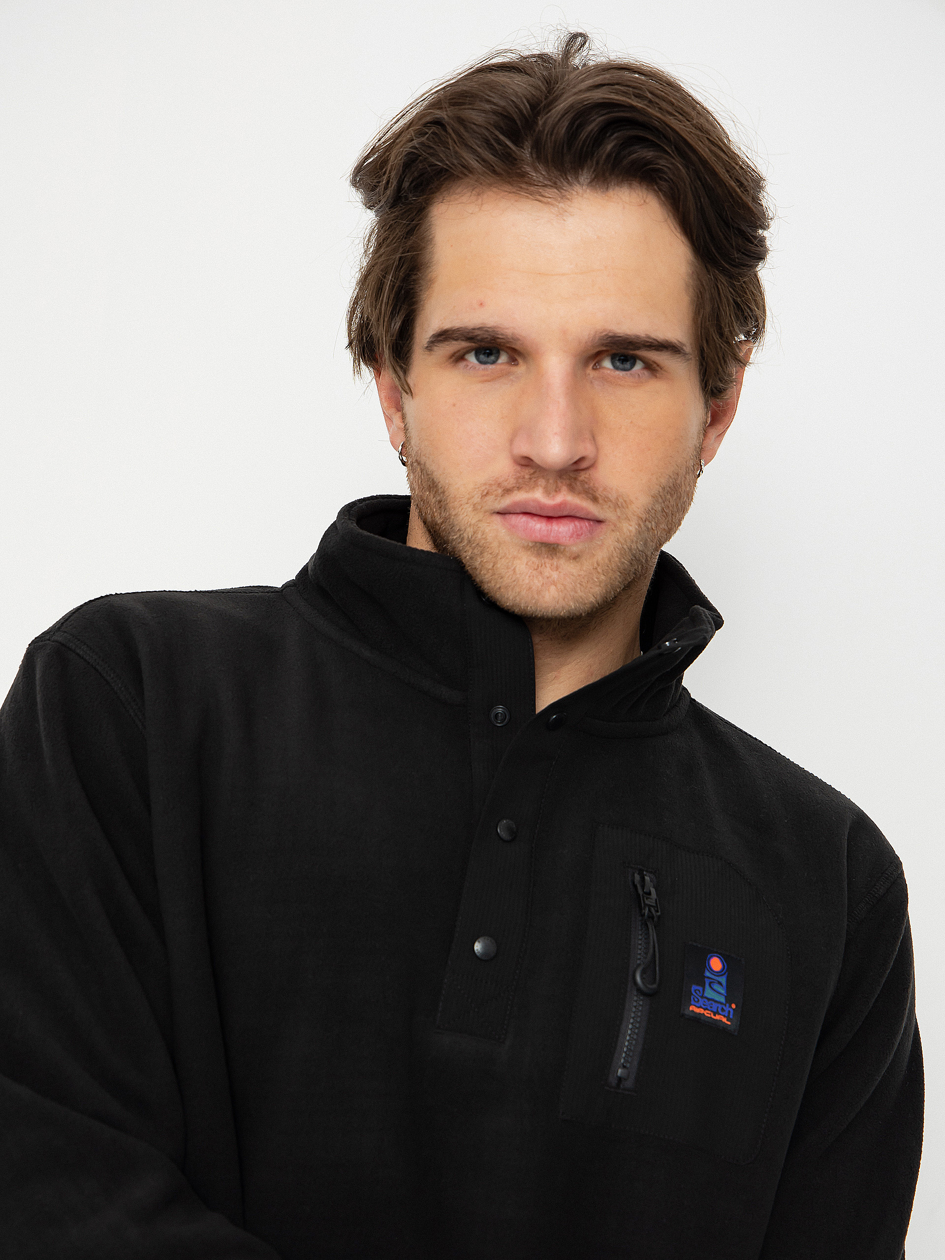 Мъжки Поларени суитшърт Rip Curl Search (black)