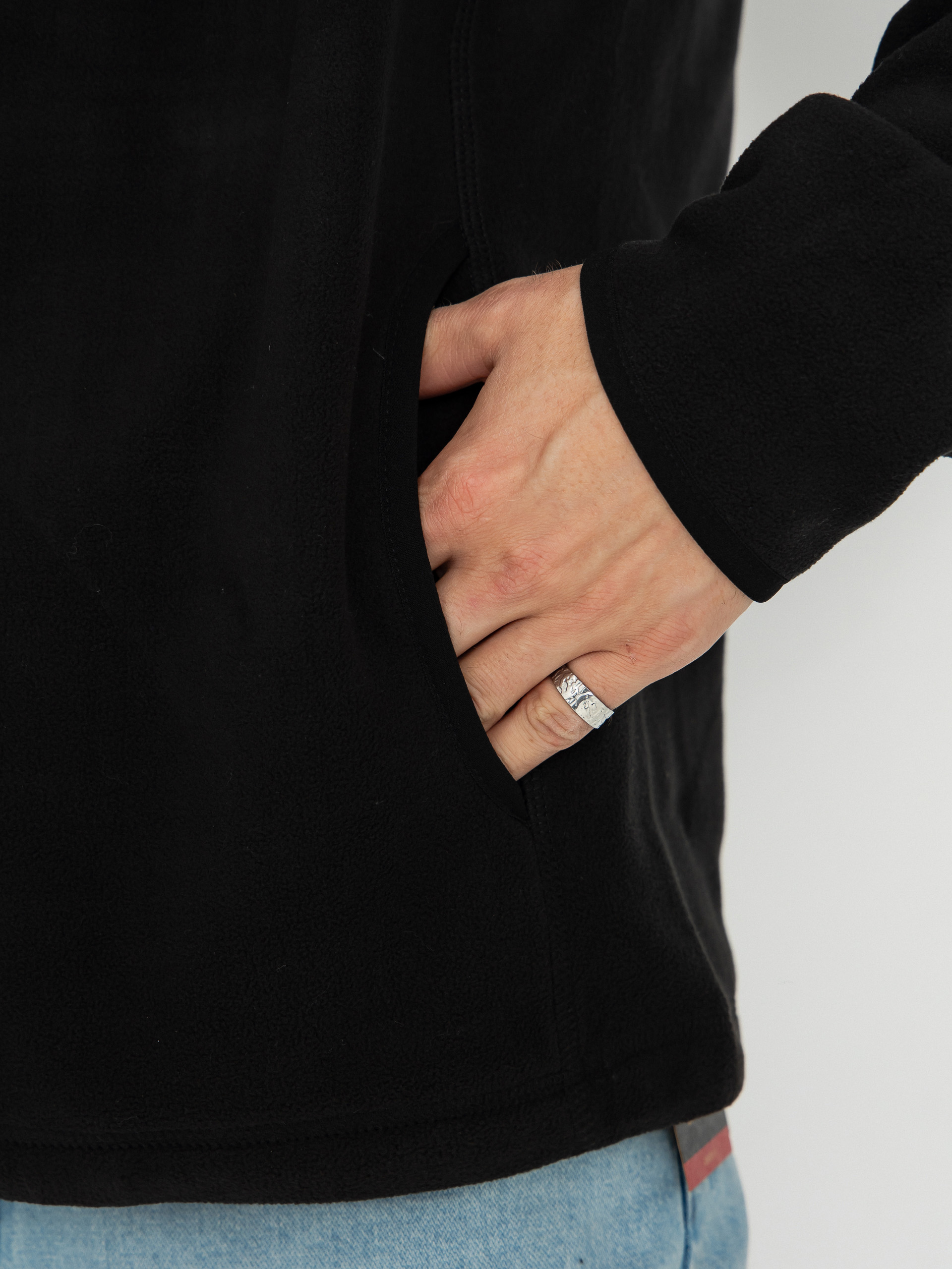 Мъжки Поларени суитшърт Rip Curl Search (black)