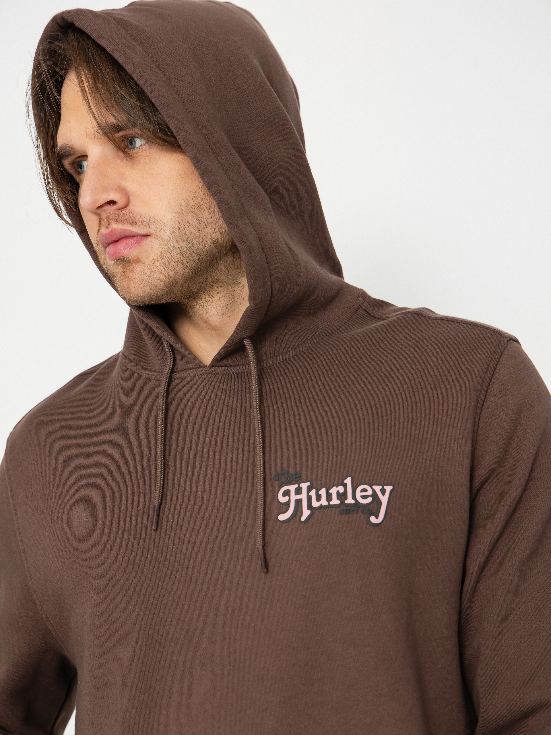 Суитшърт с качулка Hurley Makaw HD (espresso)