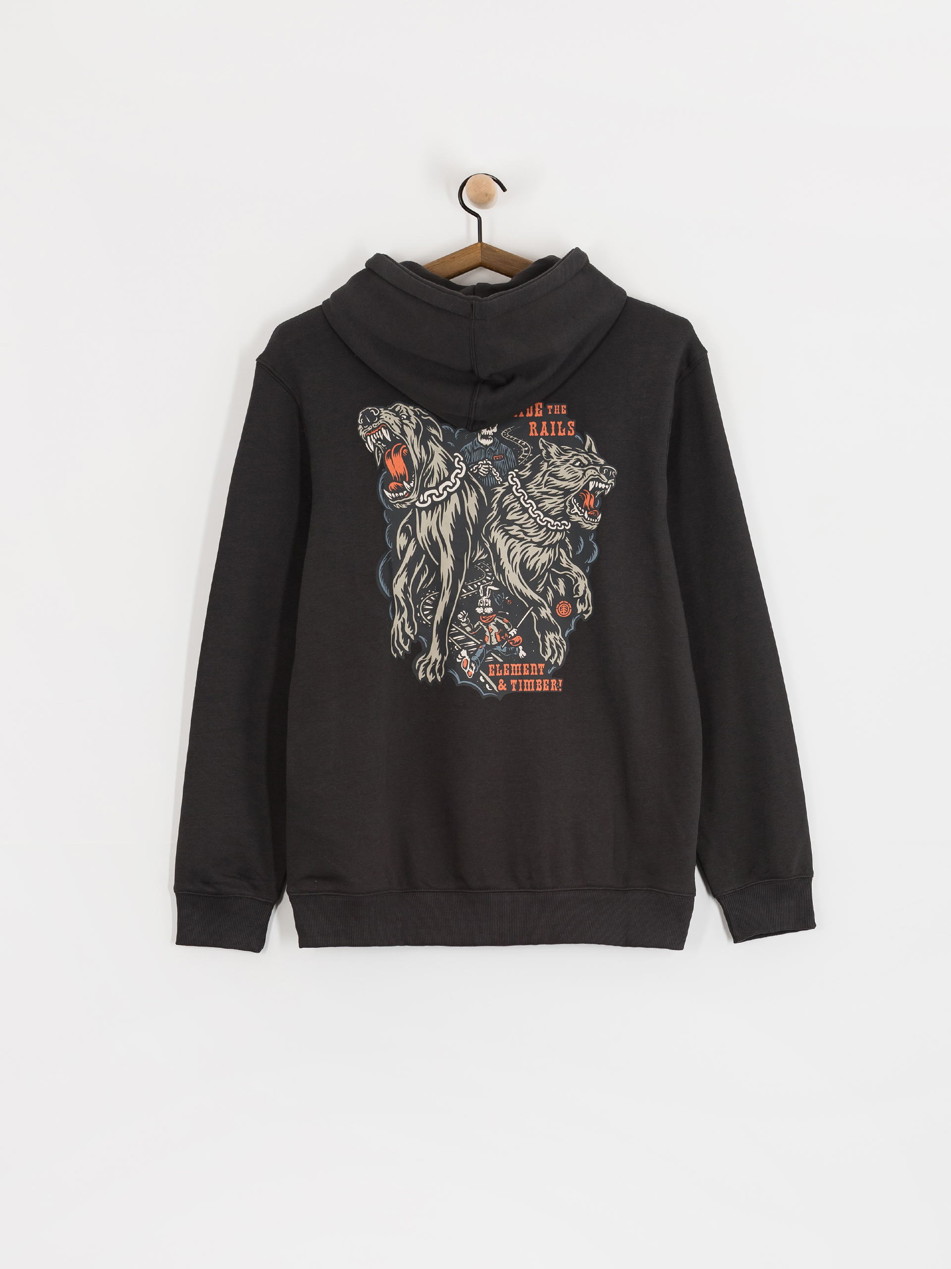 Суитшърт с качулка Element Timber Guard Dogs HD (off black)
