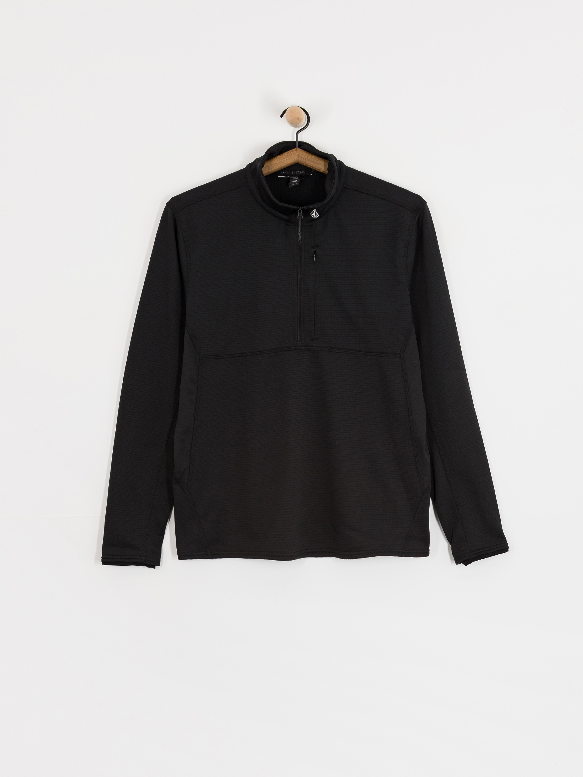 Термо суитшърт Volcom Gridlock Mock Neck - черен (black)