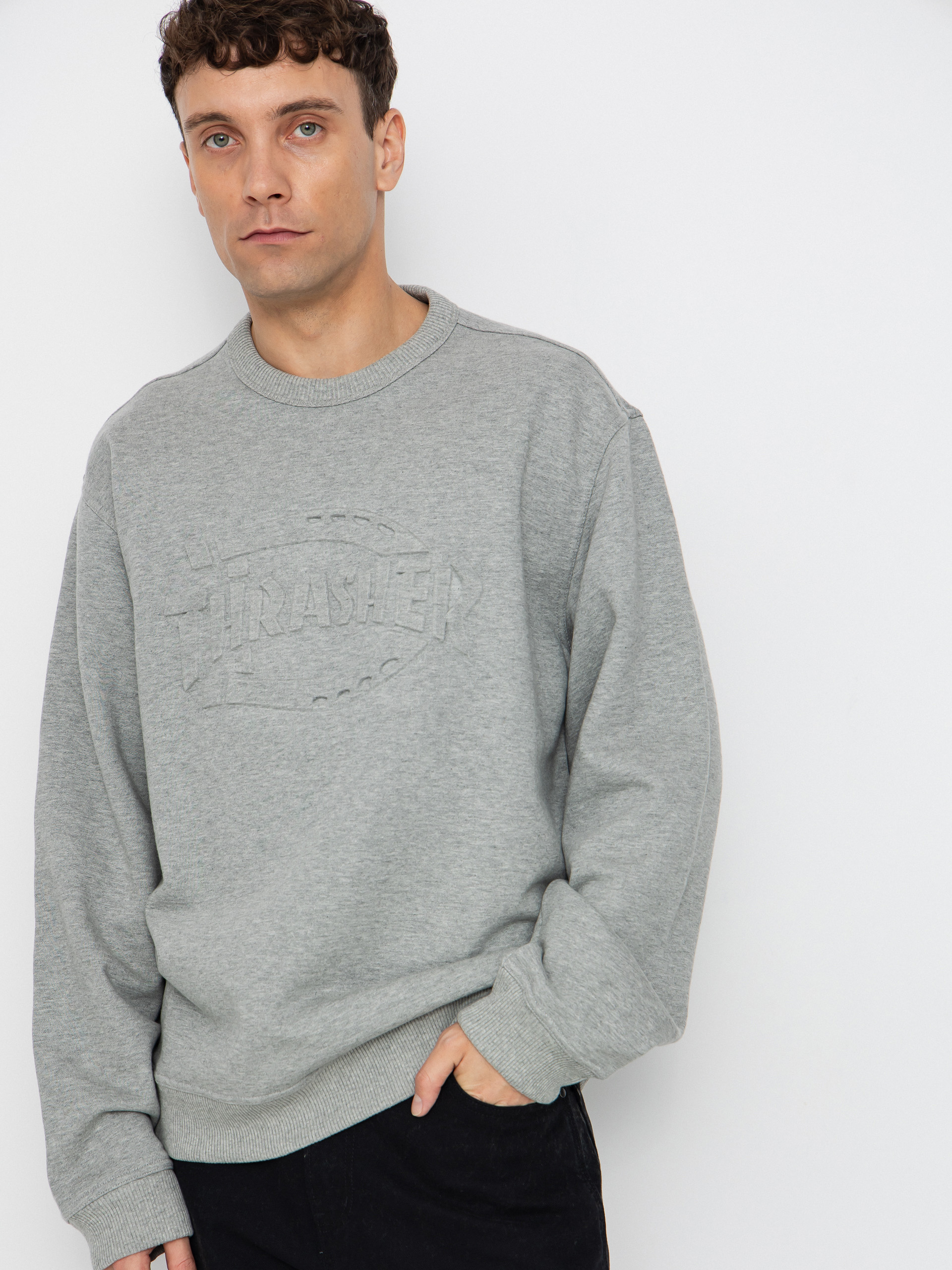 Суитшърт Dickies x Thrasher Sweatshirt (grey melange)