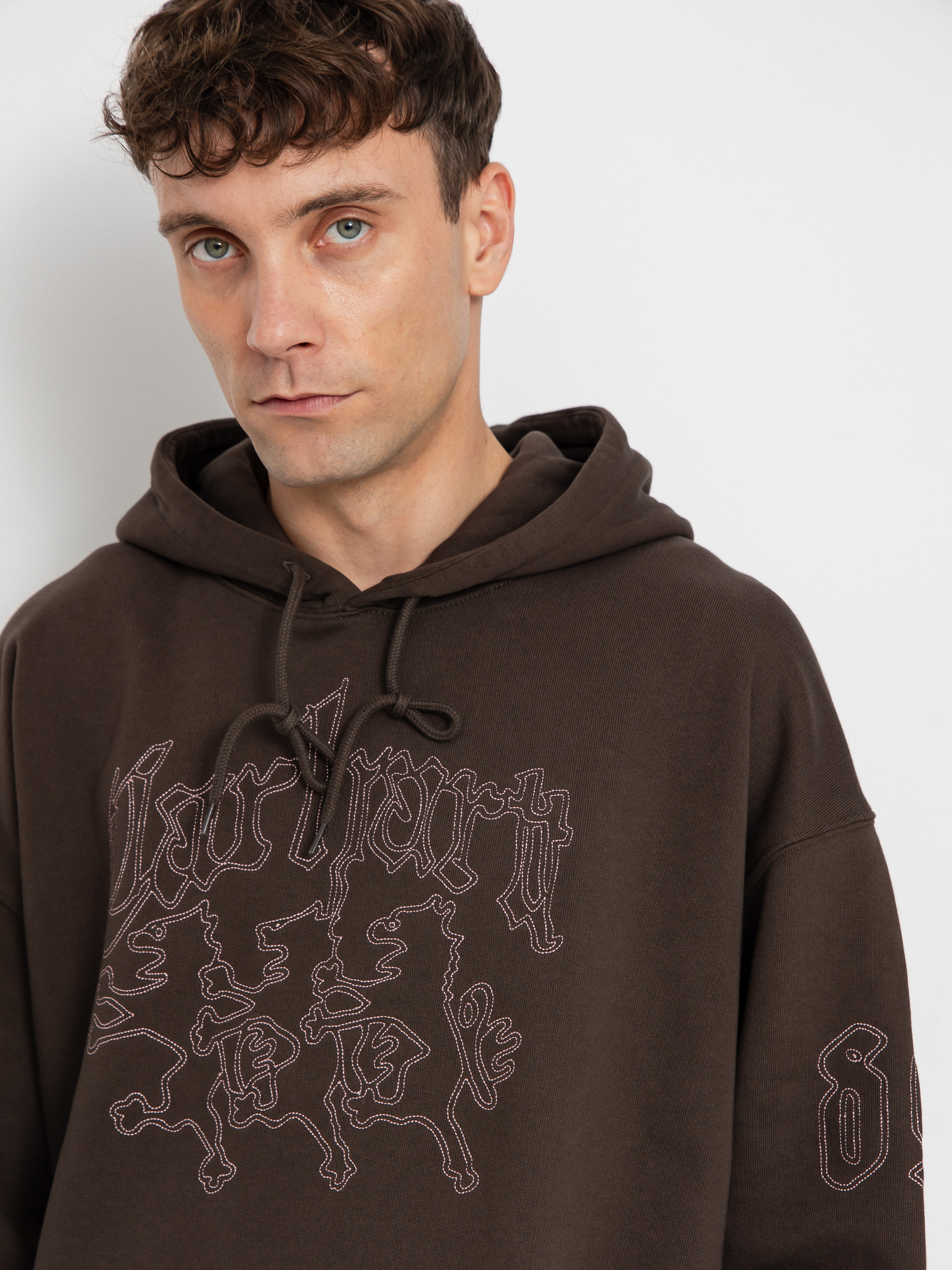 Суитшърт с качулка Carhartt WIP Hackwork HD (vitola/glassy pink)