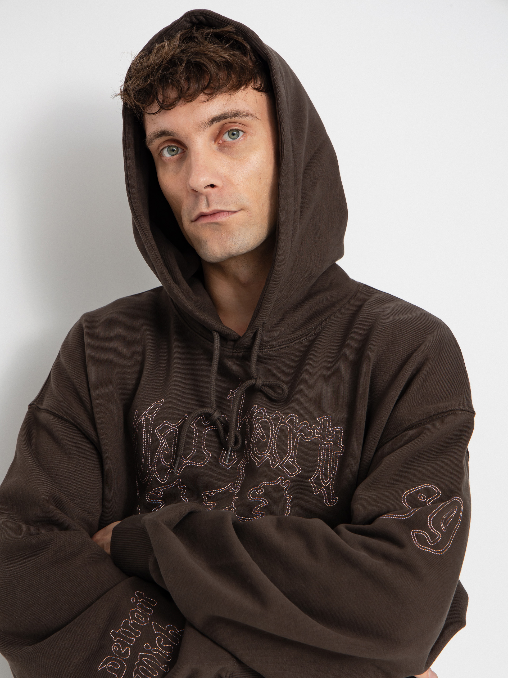 Суитшърт с качулка Carhartt WIP Hackwork HD (vitola/glassy pink)