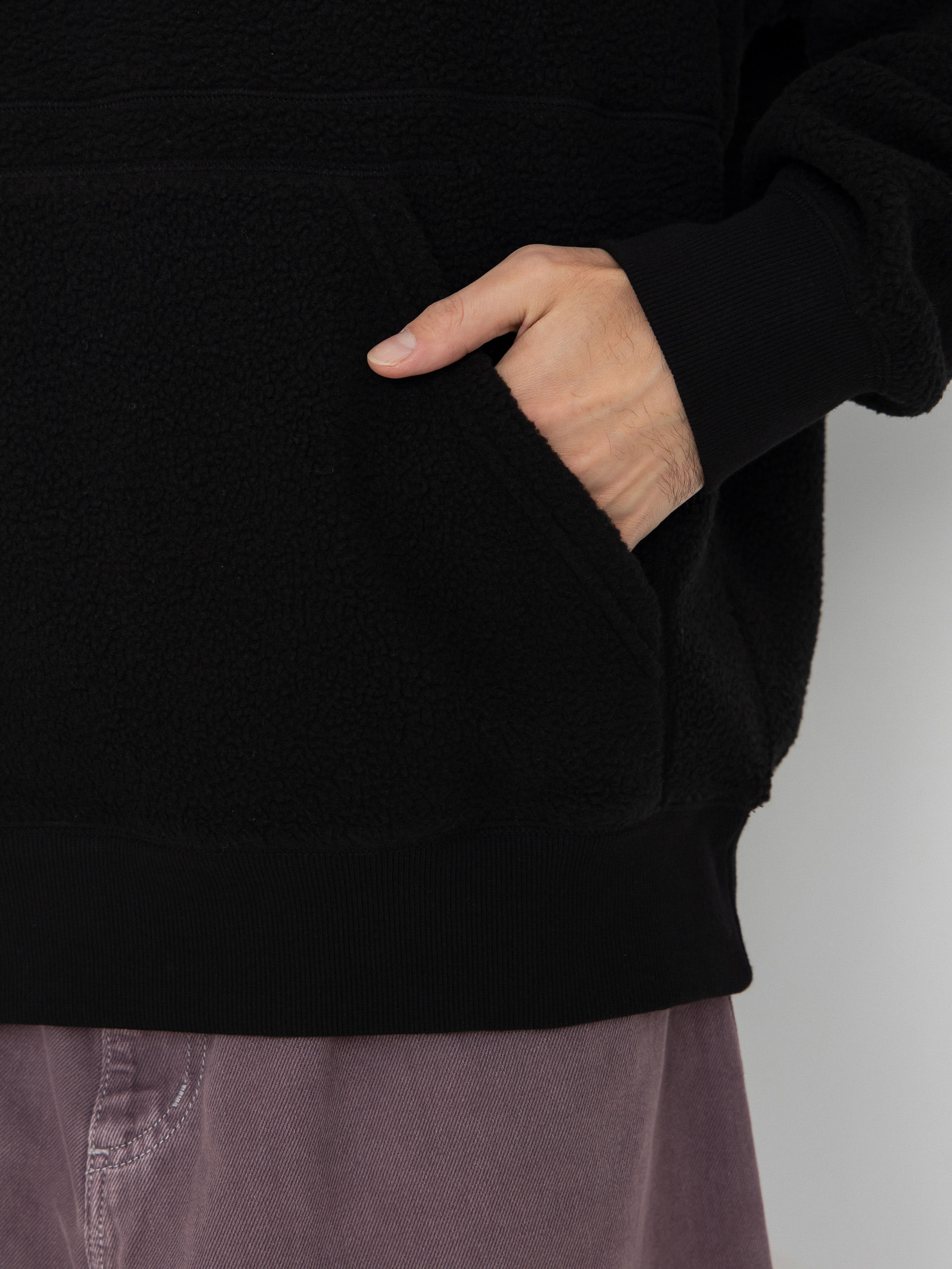 Суитшърт с качулка Carhartt WIP Helix HD (black/porphyry)