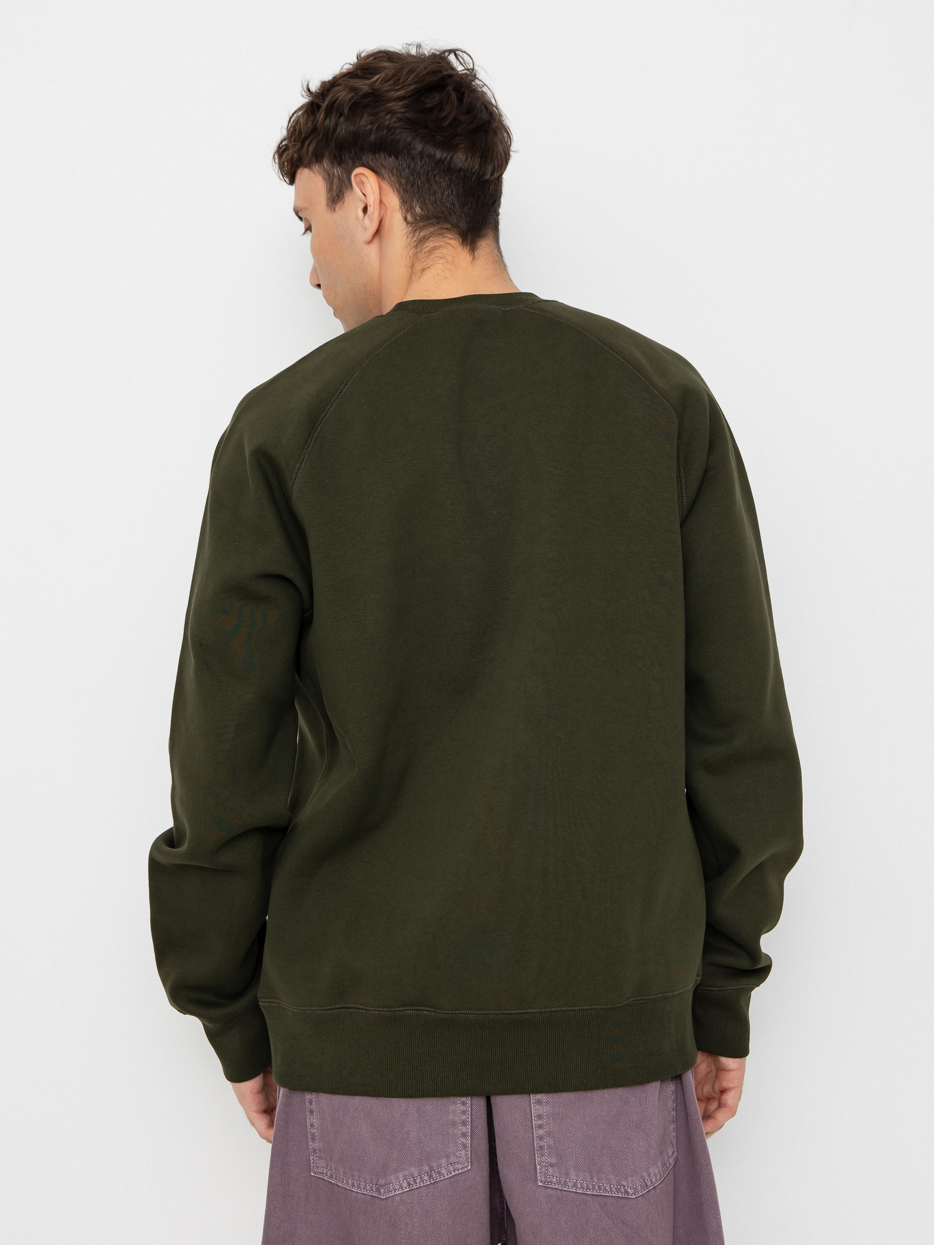 Суитшърт Carhartt WIP Chase (olive/gold)