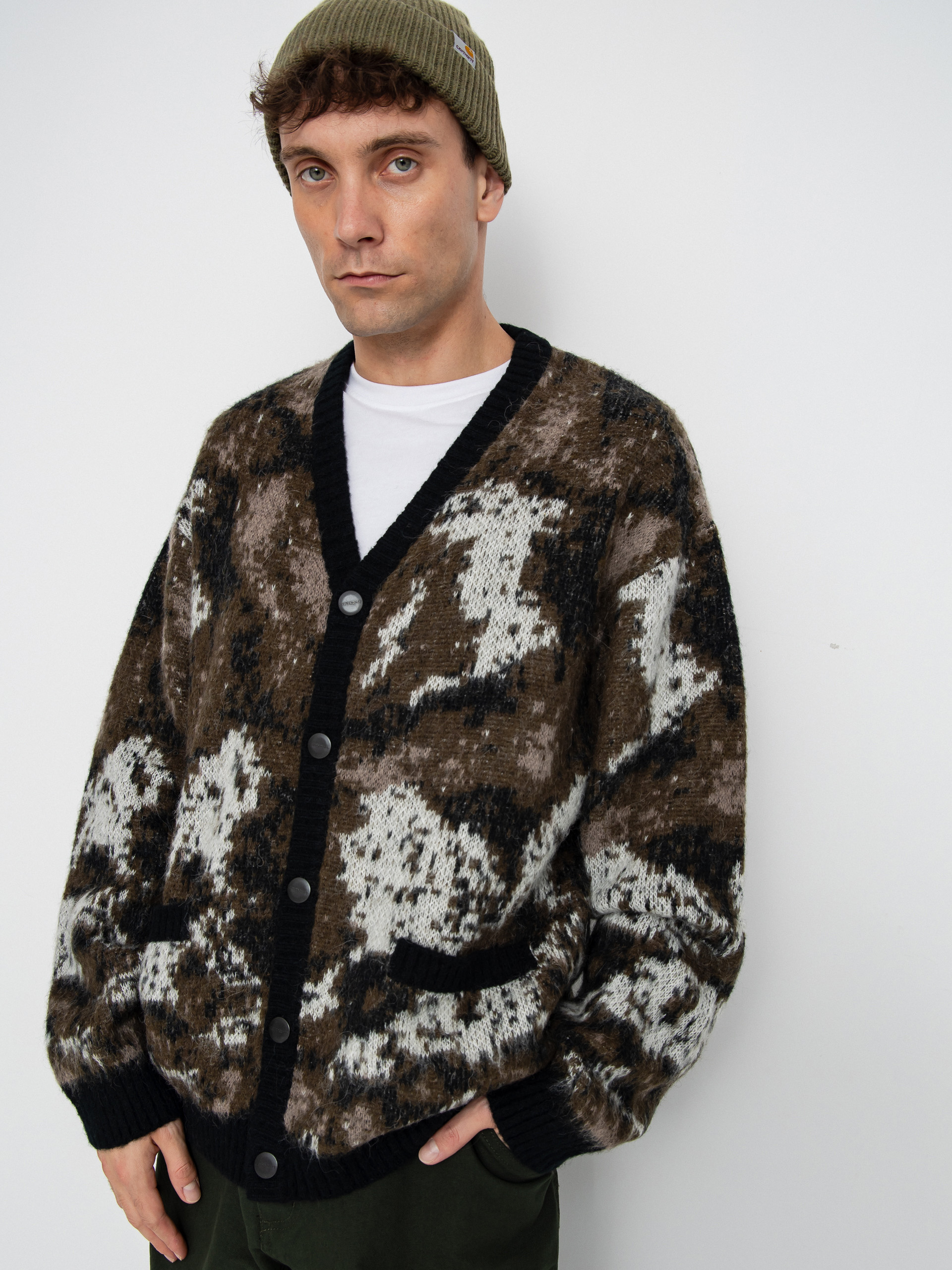 Пуловер Carhartt WIP Merton Cardigan (wild dog jacquard)
