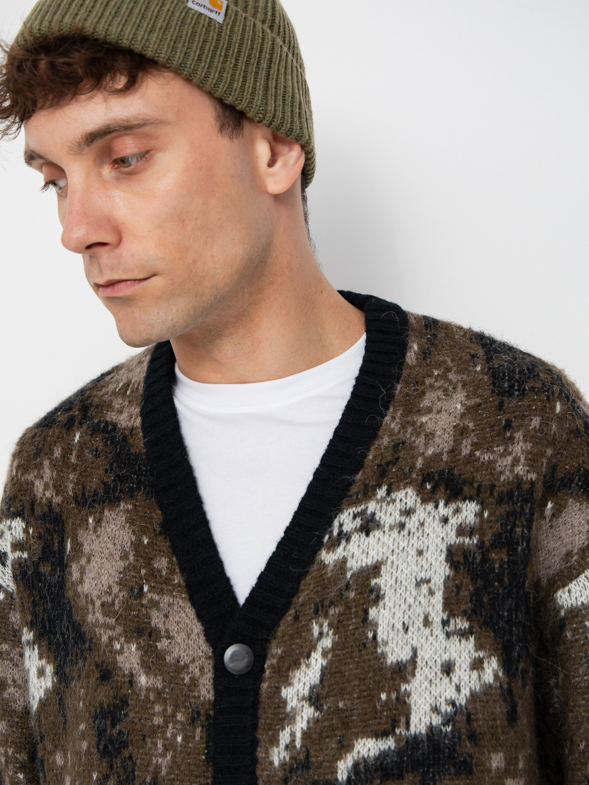 Пуловер Carhartt WIP Merton Cardigan (wild dog jacquard)