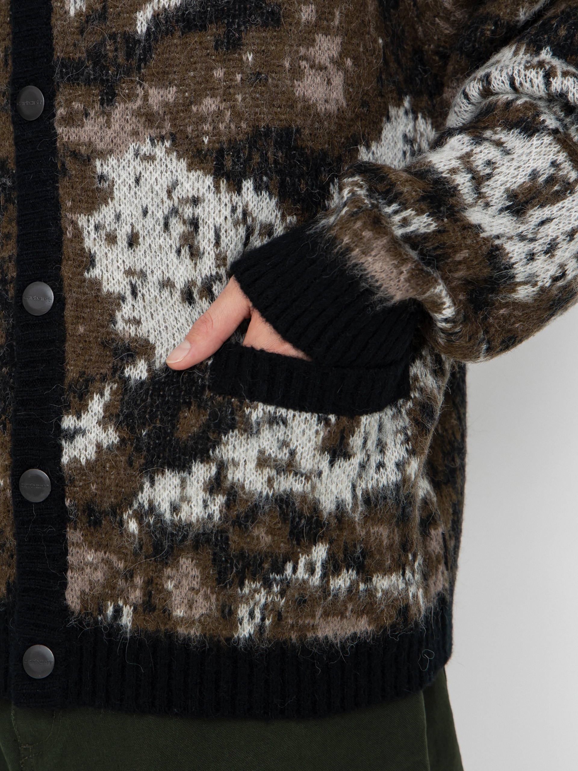 Пуловер Carhartt WIP Merton Cardigan (wild dog jacquard)