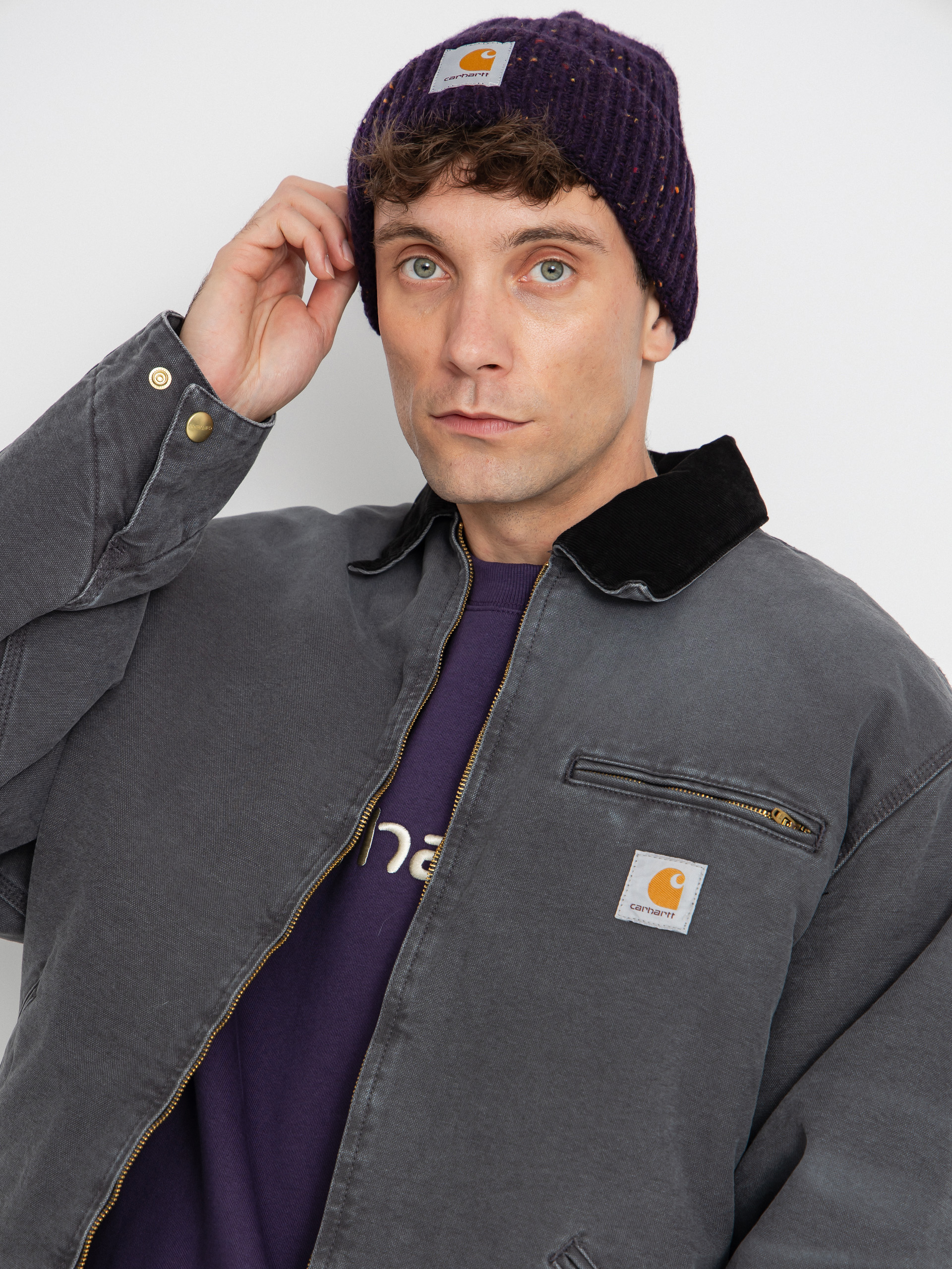 Яке Carhartt WIP OG Detroit (graphite/black/stone canvas)