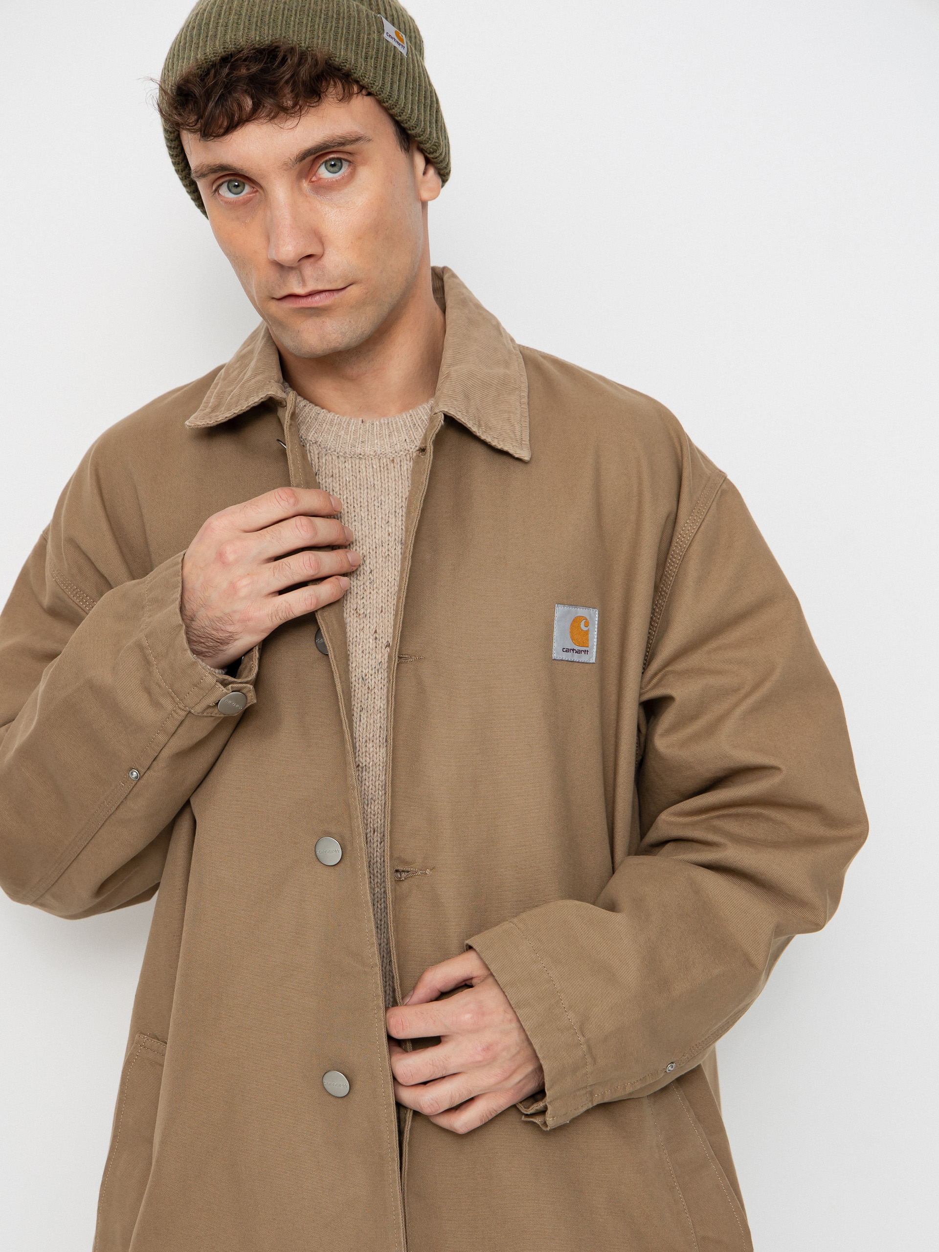 Палто Carhartt WIP Webster Coat (leather/leather/rinsed)