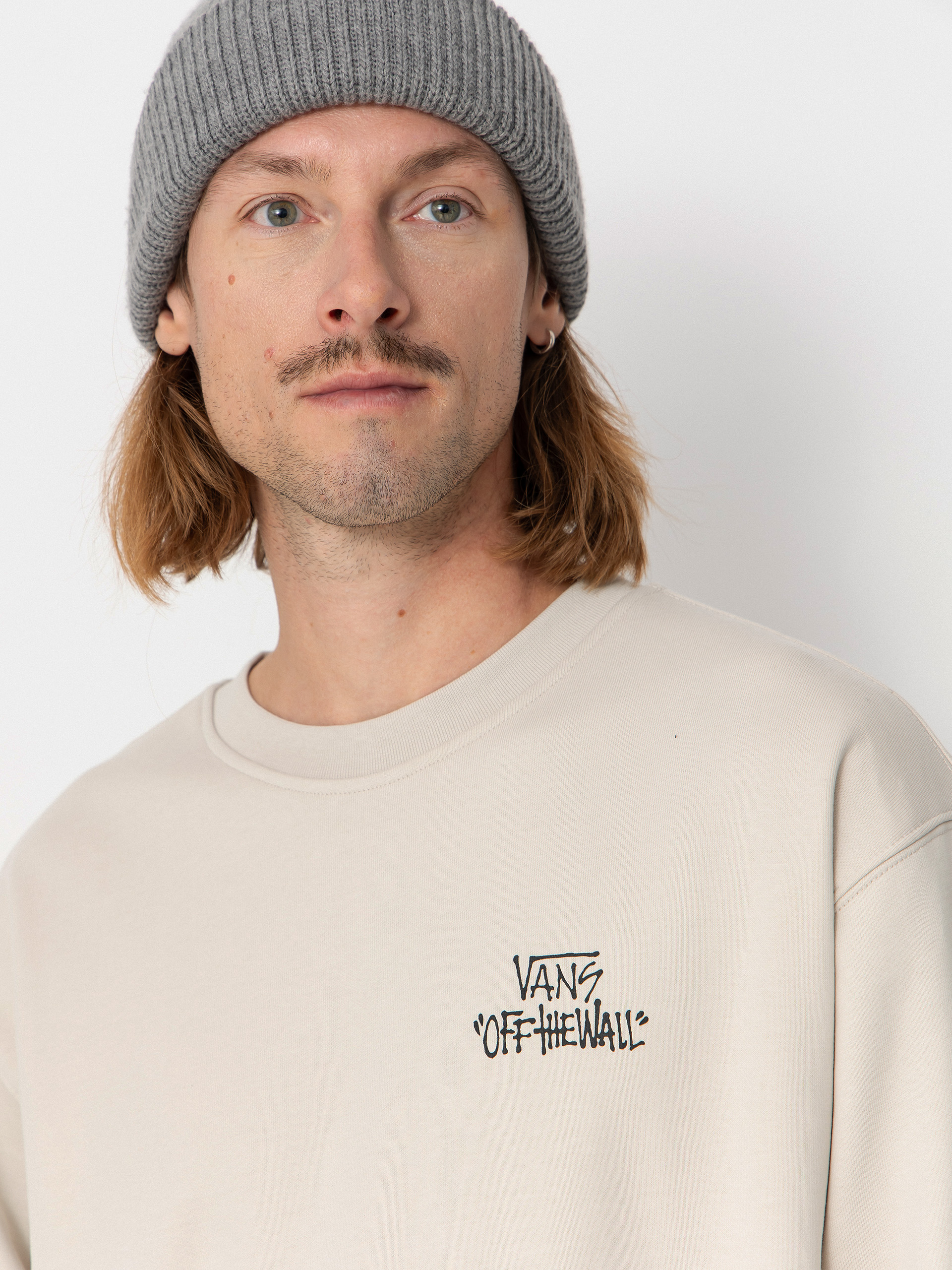 Суитшърт Vans Stomper Loose Fit Crew (taupe mist)
