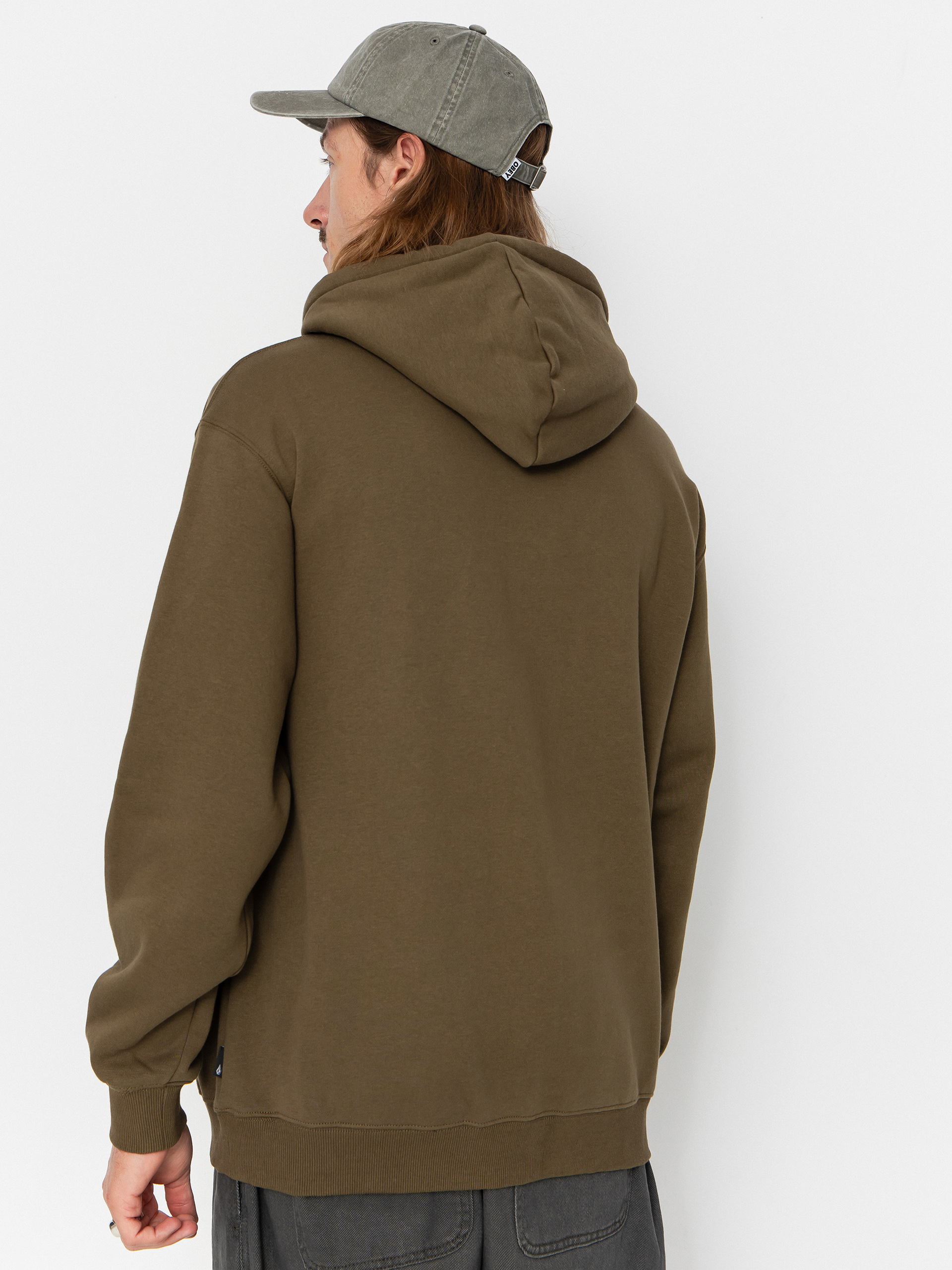 Суитшърт с качулка Volcom Single Stone HD (sage leaf)
