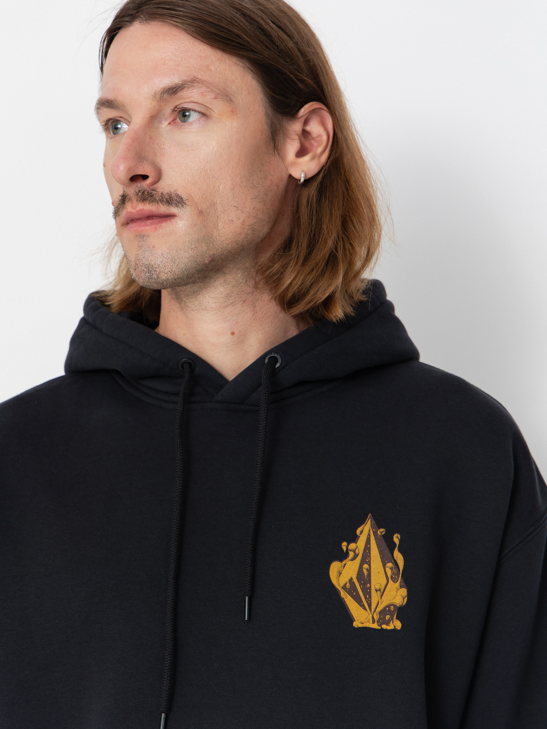 Суитшърт с качулка Volcom Fa Callum Rooney HD (antique black)