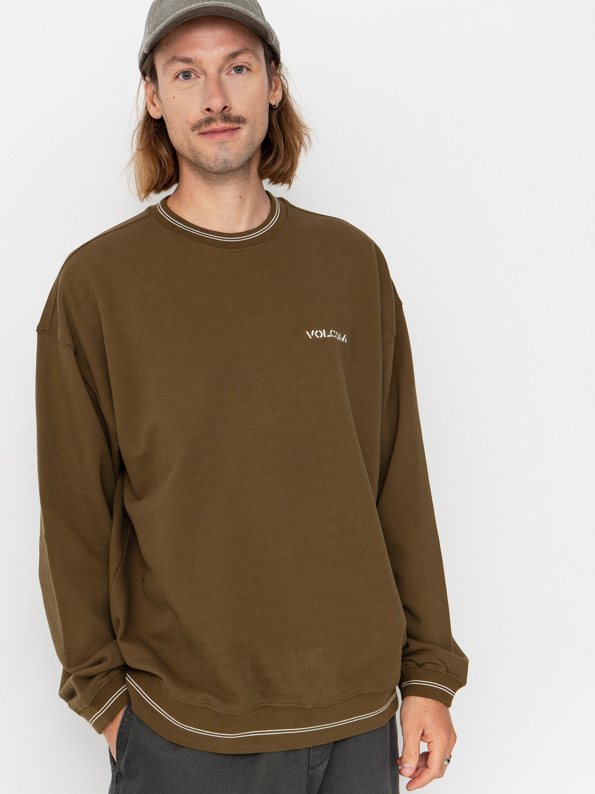 Суитшърт Volcom K Stone Crew (sage leaf)