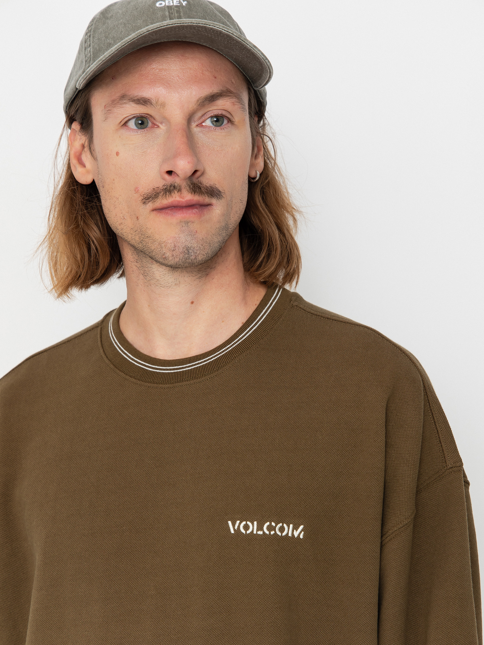 Суитшърт Volcom K Stone Crew (sage leaf)