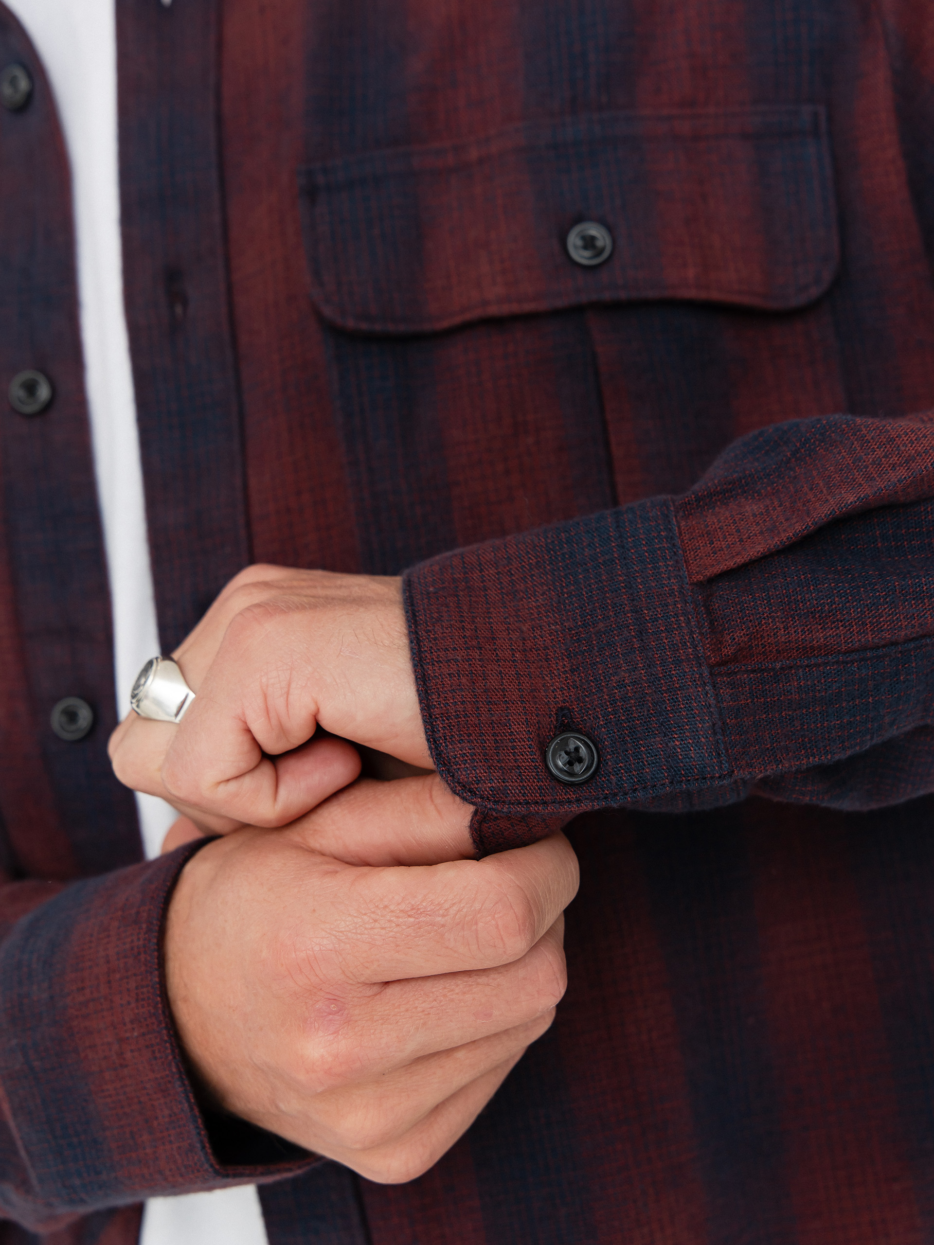 Риза Volcom Shadowstone Flannel (navy)