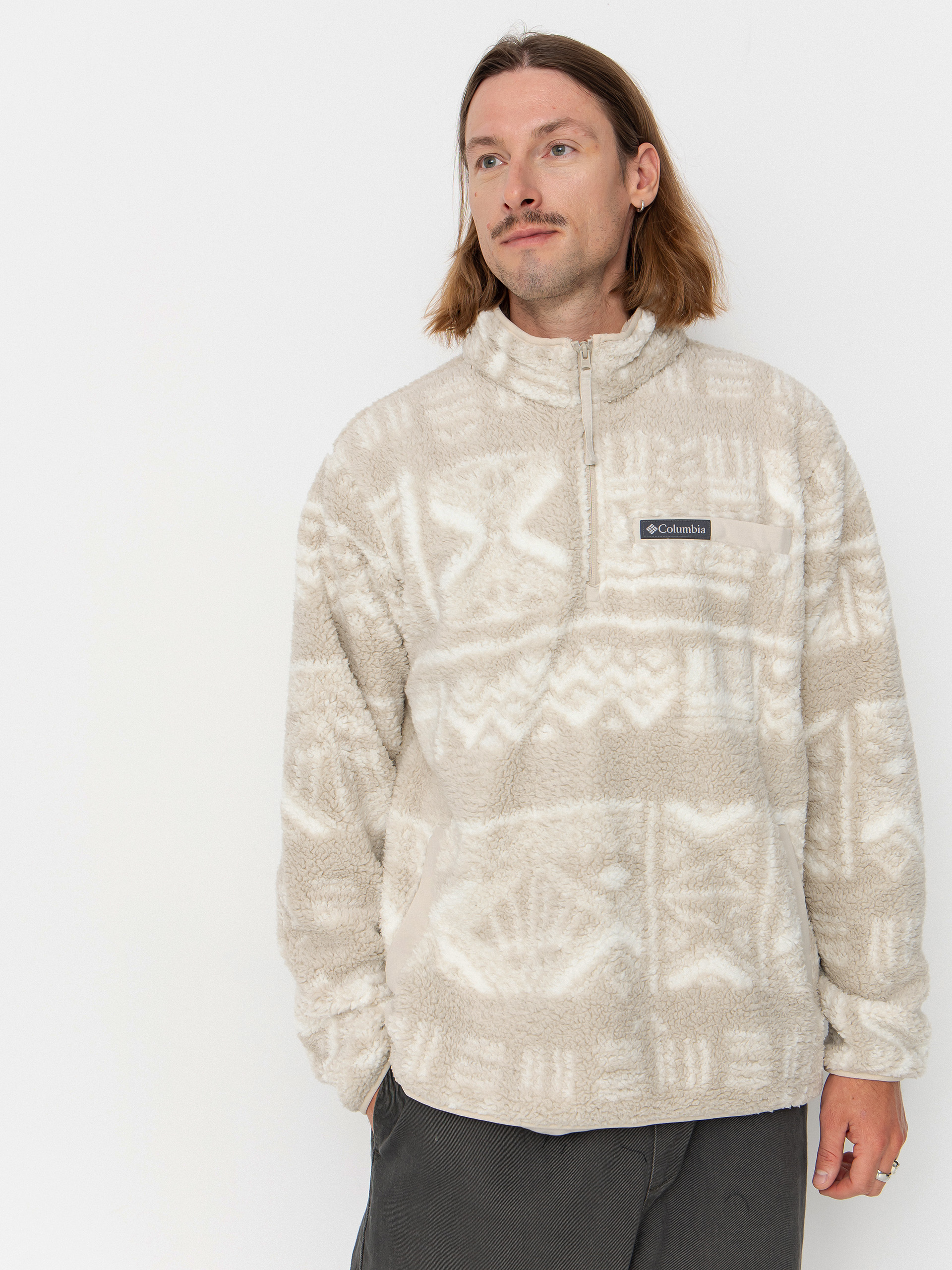 Поларени суитшърт Columbia Rugged Ridge High Pile Half Zip