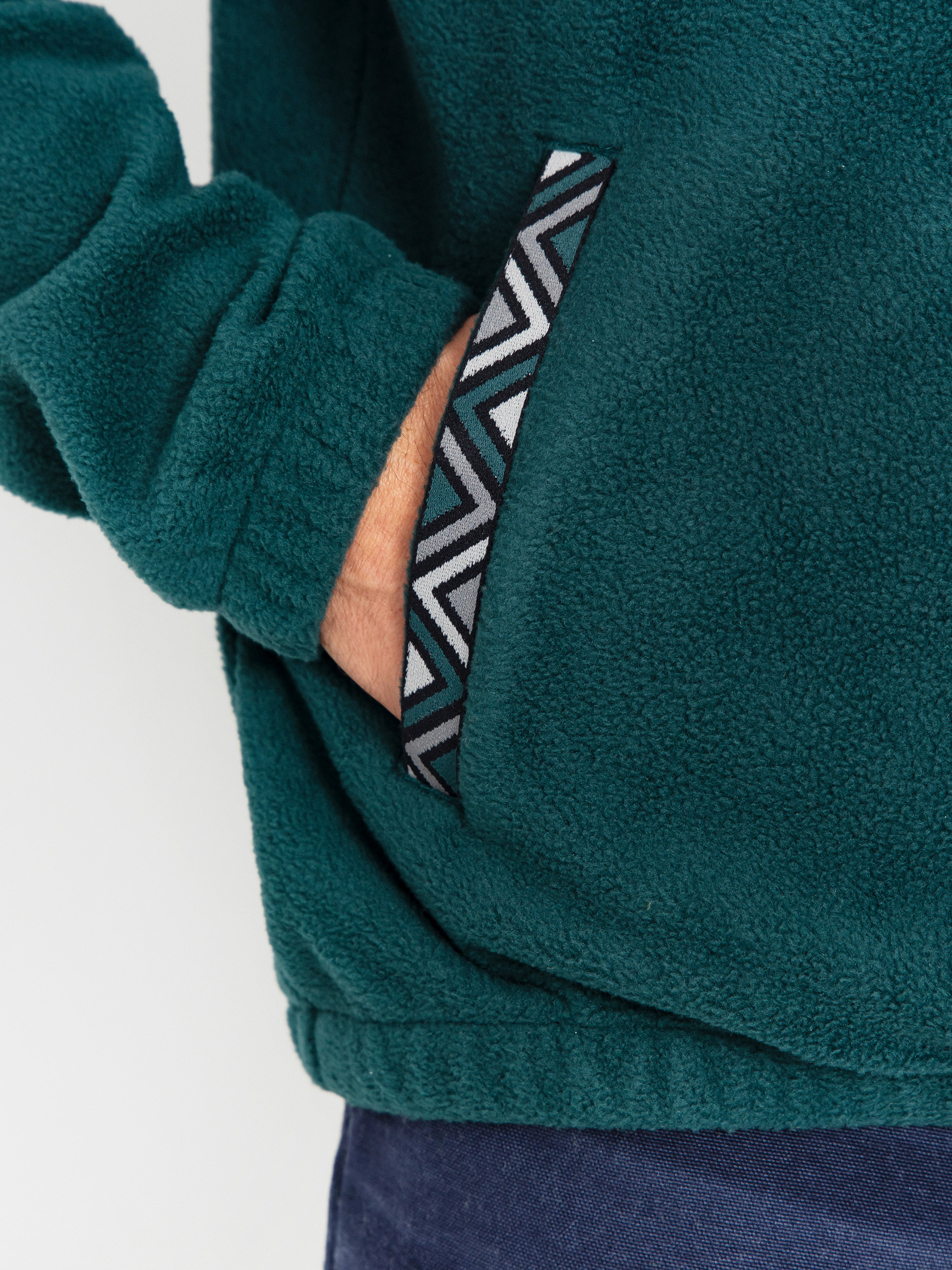 Мъжки Поларени суитшърт Iriedaily Monte Noe (blue green)