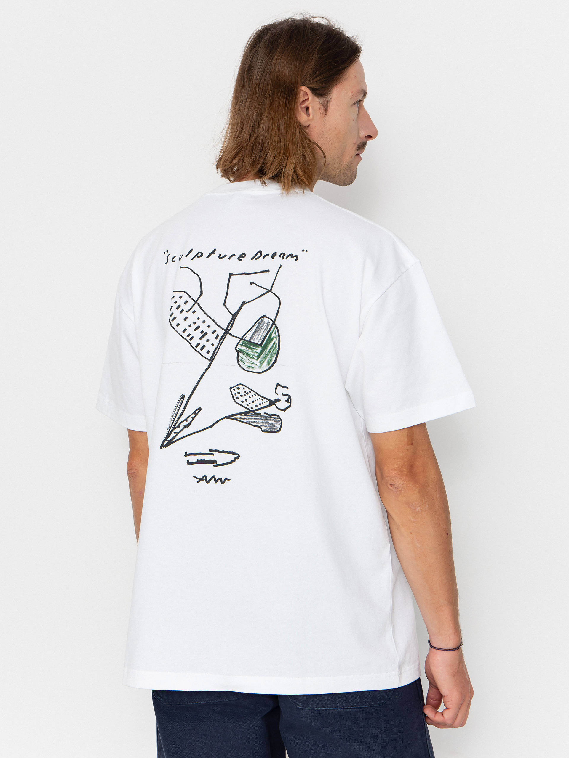 Тениска Polar Skate Sculpture Dream (white)