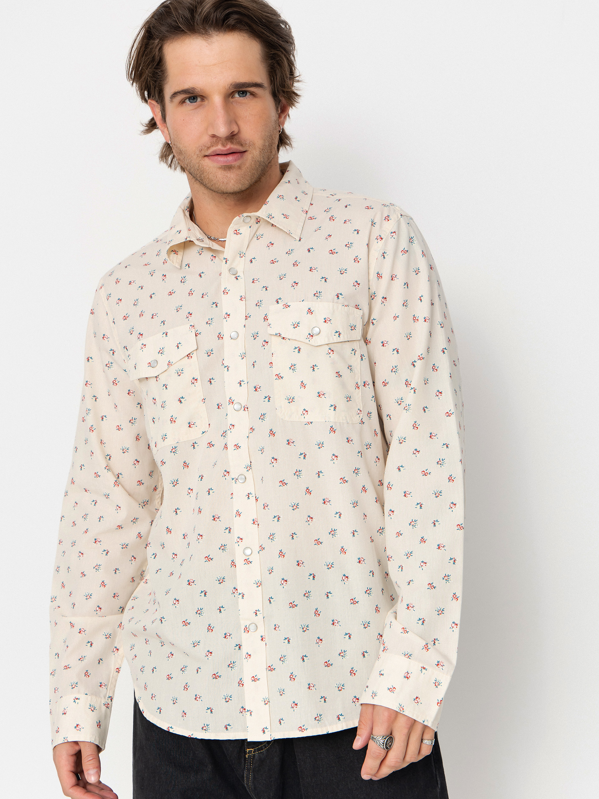 Риза Brixton Wayne Wvn Ls