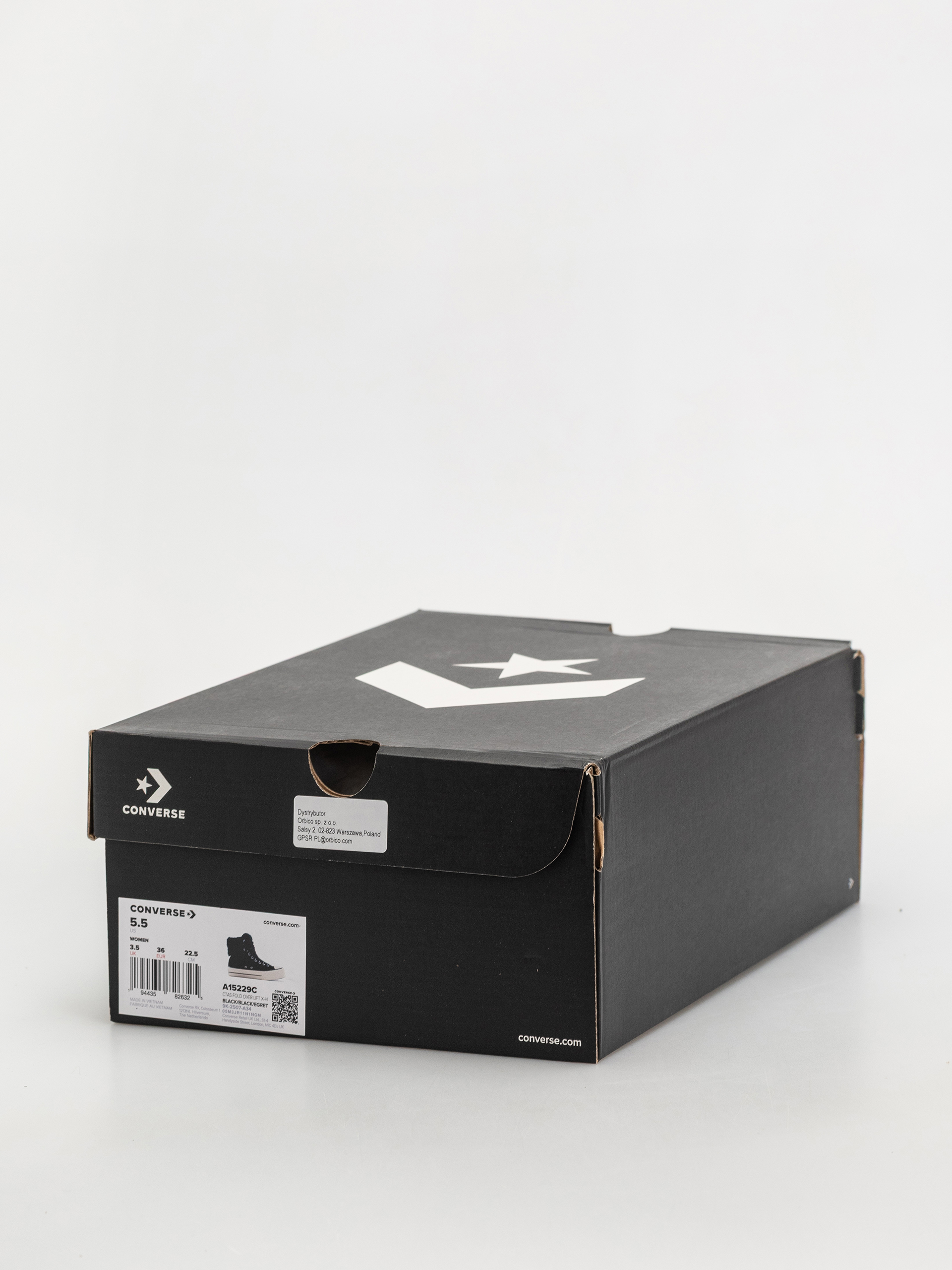 Кецове Converse Chuck Taylor All Star Fold Over Lift Wmn (black/black/black)