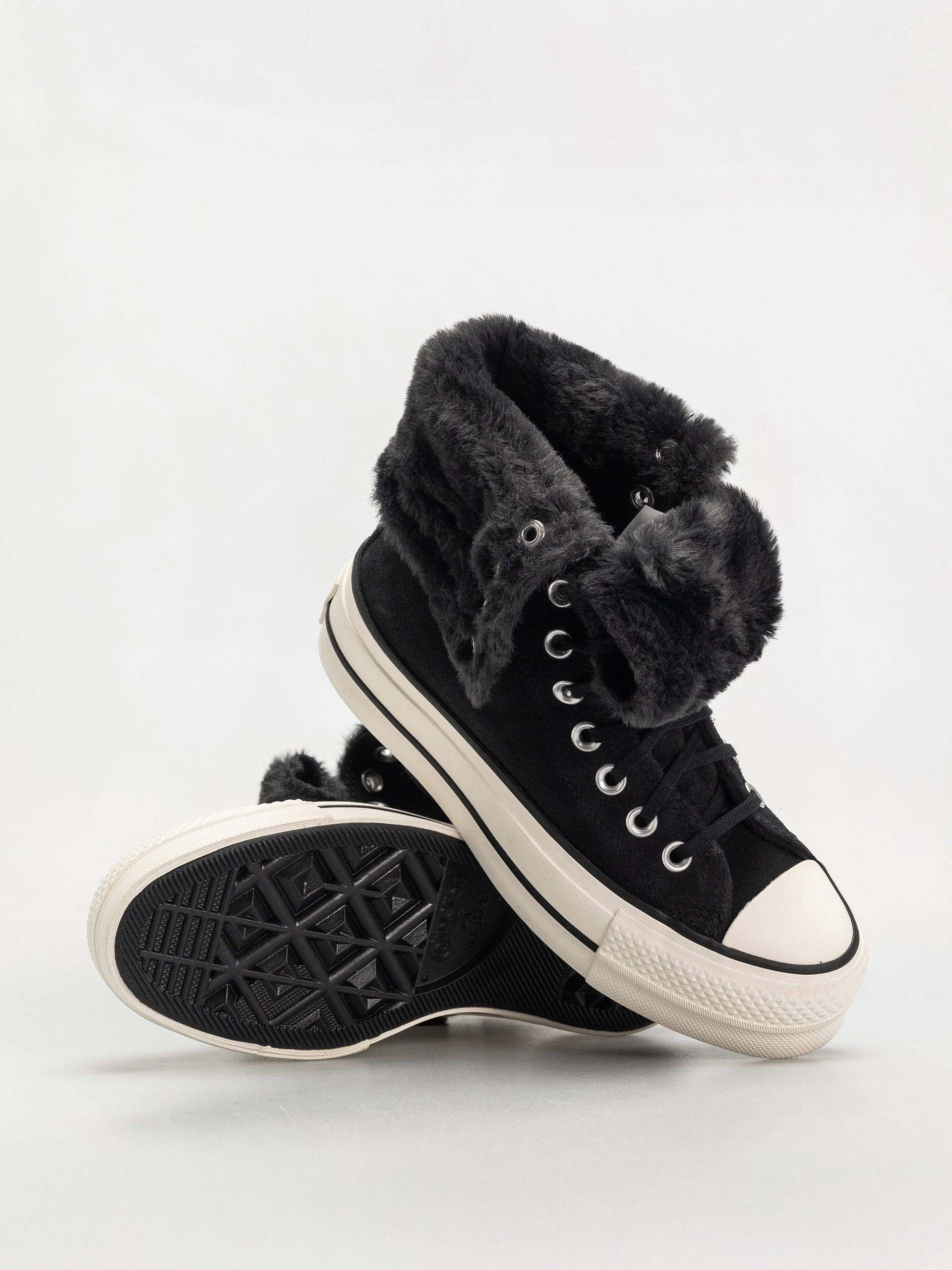 Кецове Converse Chuck Taylor All Star Fold Over Lift Wmn (black/black/black)