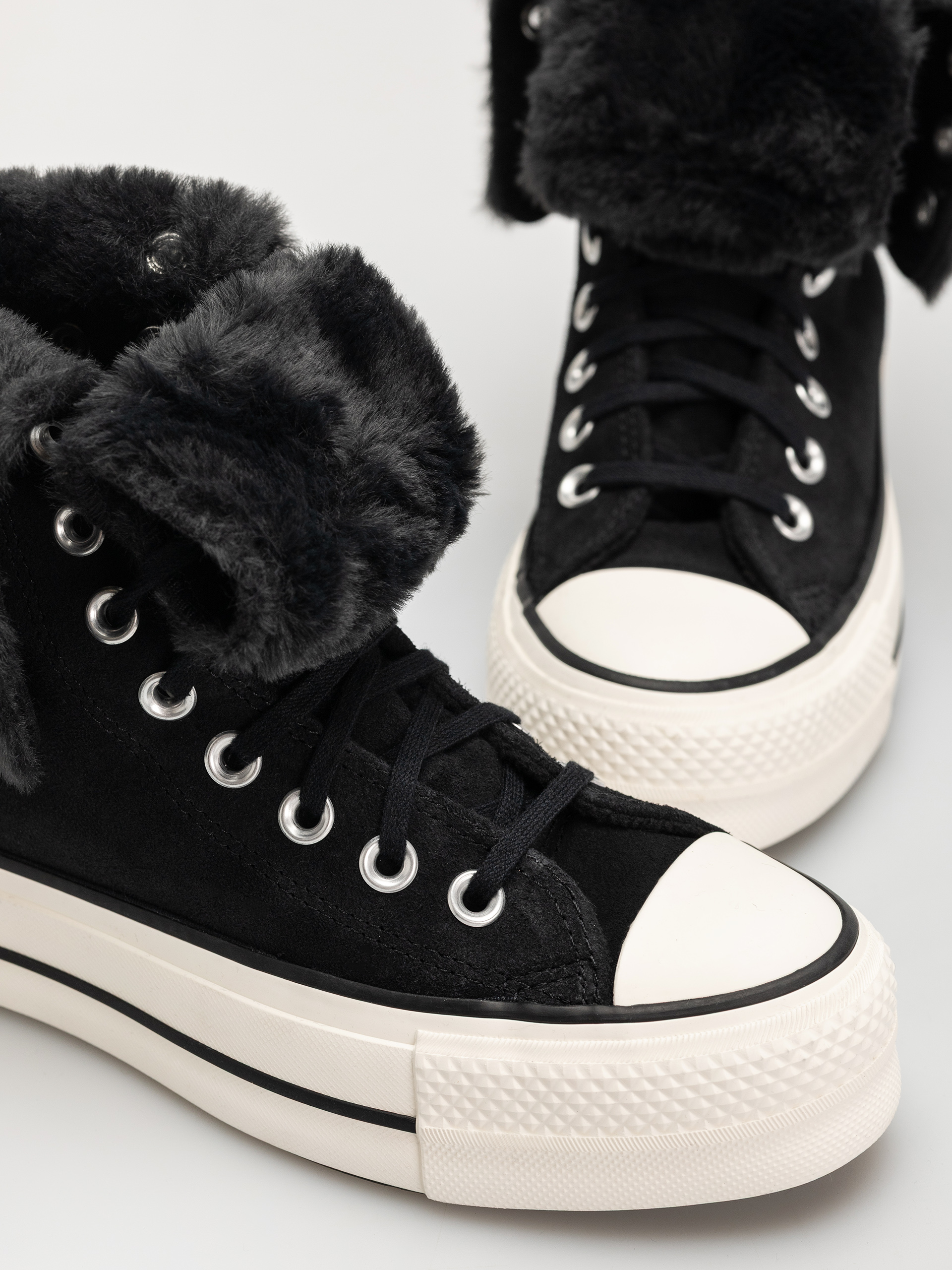 Кецове Converse Chuck Taylor All Star Fold Over Lift Wmn (black/black/black)