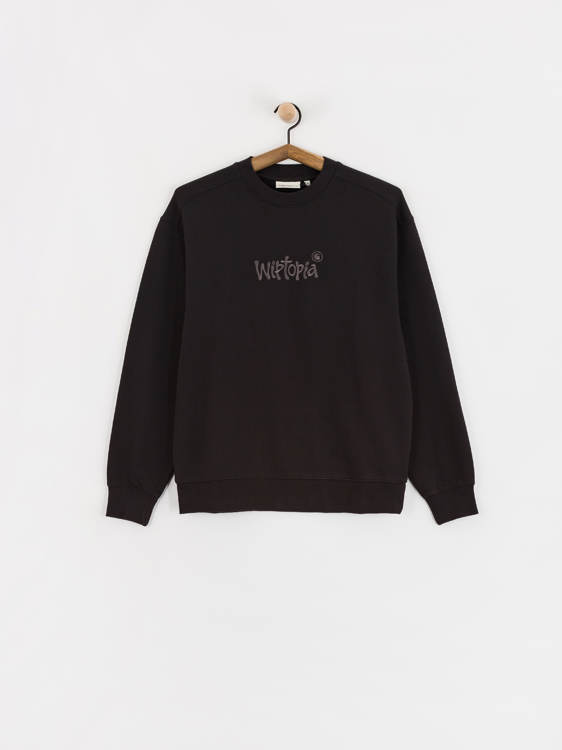 Суитшърт Carhartt WIP Wiptopia Script Wmn (black/dark grey)