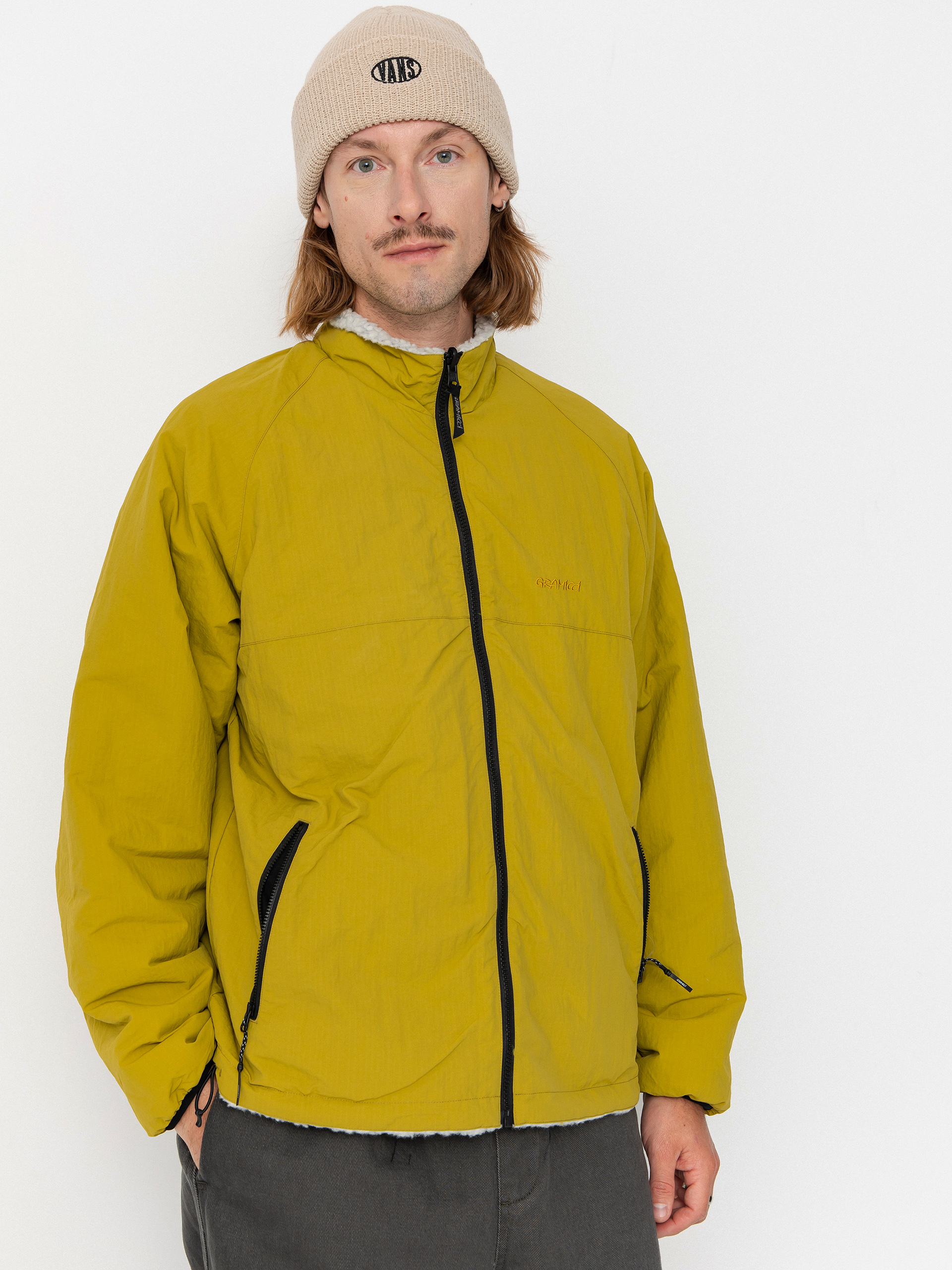 Яке Gramicci Reversible Sherpa (natural/chartreuse)