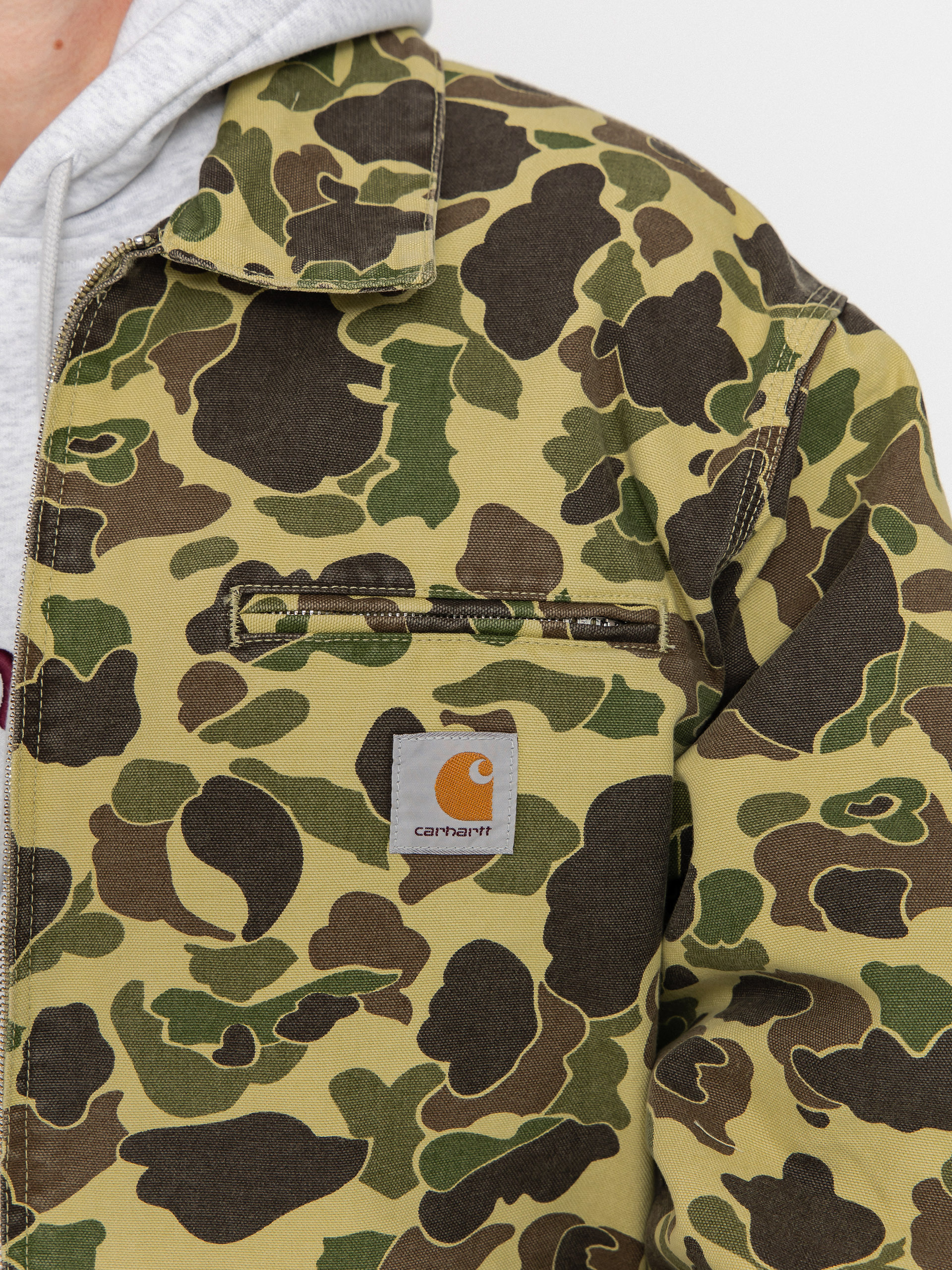 Яке Carhartt WIP Duck Detroit (camo duck/green/stone washed)