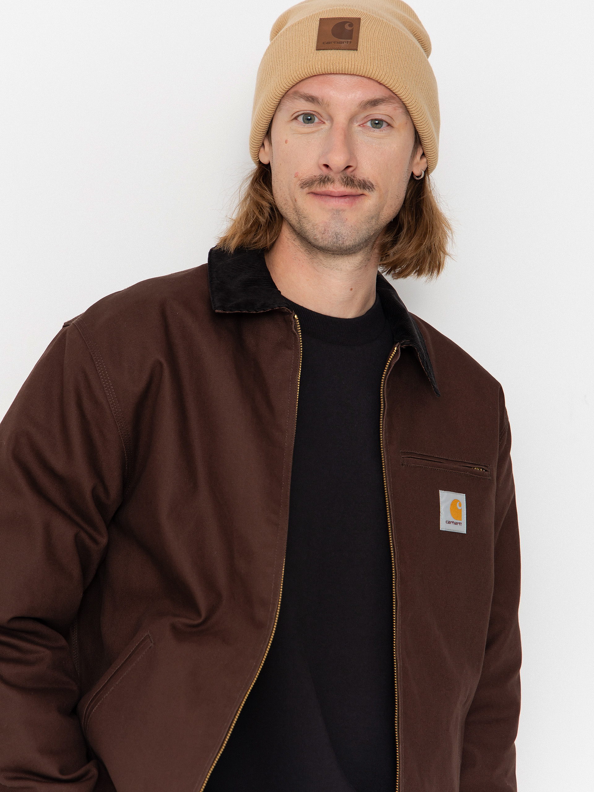 Яке Carhartt WIP Detroit (tobacco/black/rigid)