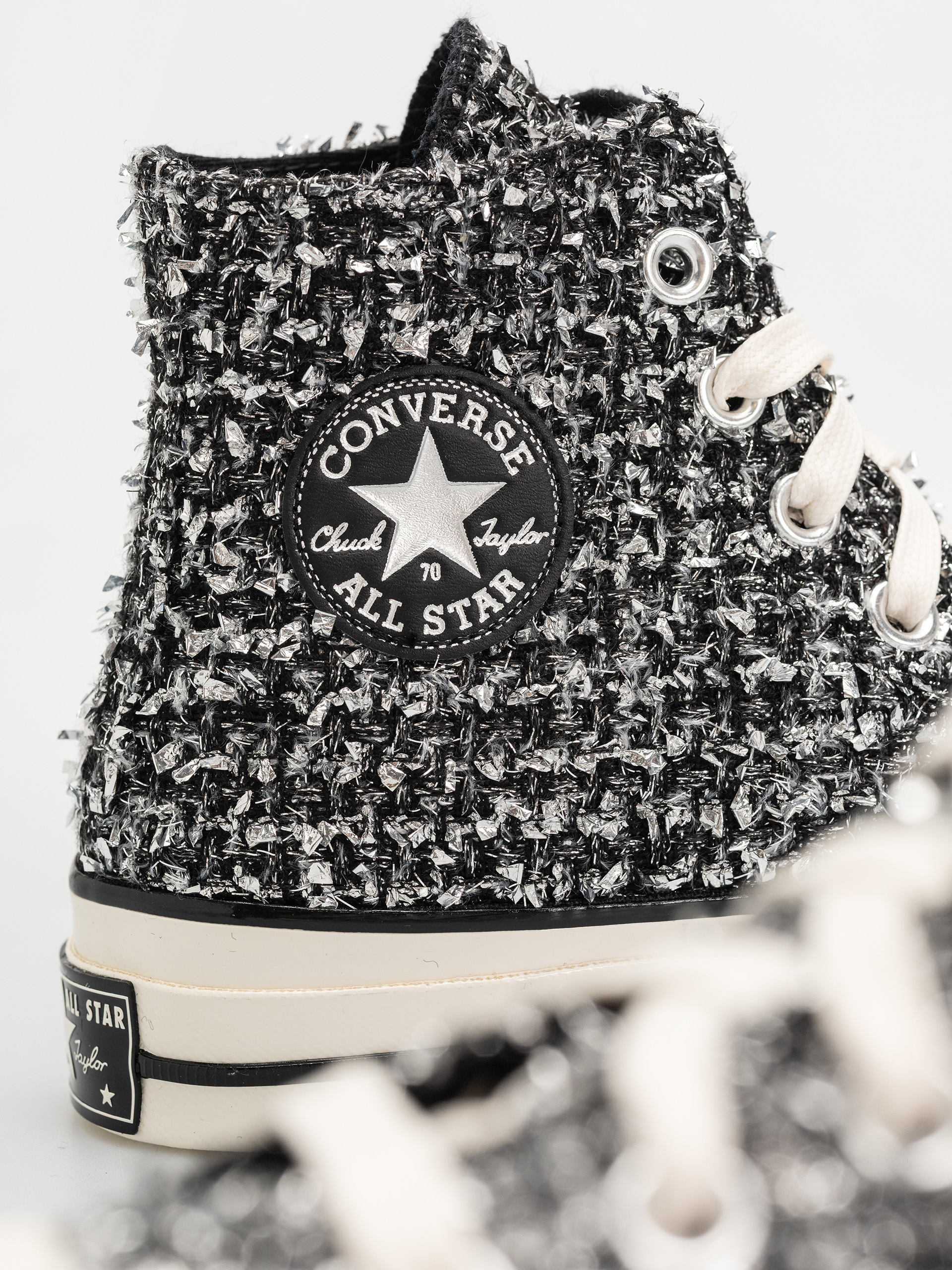 Кецове Converse Chuck 70 Hi (black/silver/egret)